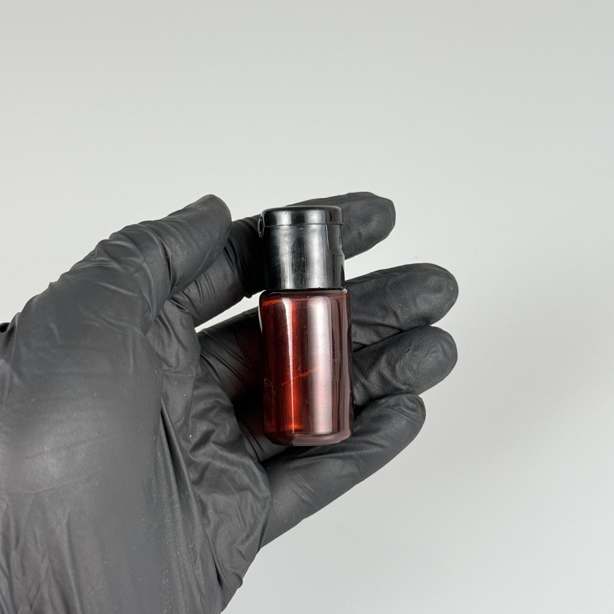 10 ML AÇILIR KAPAKLI AMBER KAHVERENGİ PET ŞİŞE - 10 CC ŞEFFAF ŞİŞE + SİYAH FLİPTOP KAPAKLI TAKIM