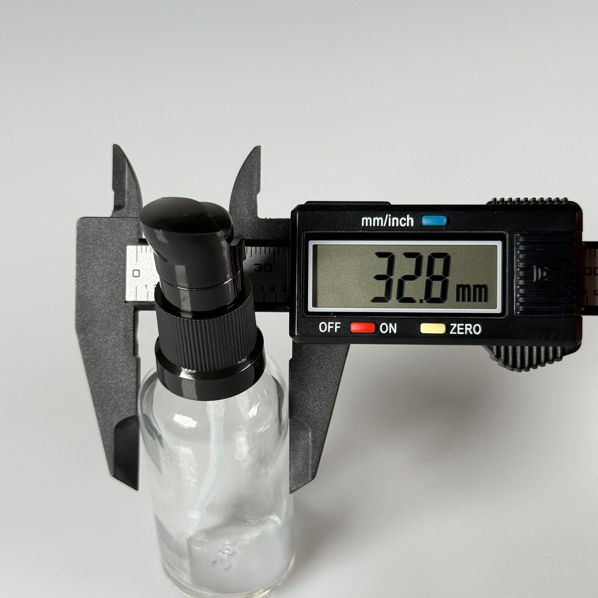 30 CC ŞEFFAF CAM ŞİŞE - SIZDIRMAZ ETEKLİ SİYAH LOSYON POMPALI TAKIM - 30 ML LOSYON ŞİŞESİ - YAĞ, KREM GİBİ YOĞUN KIVAMLI SIVILAR İÇİN CAM AMBALAJ