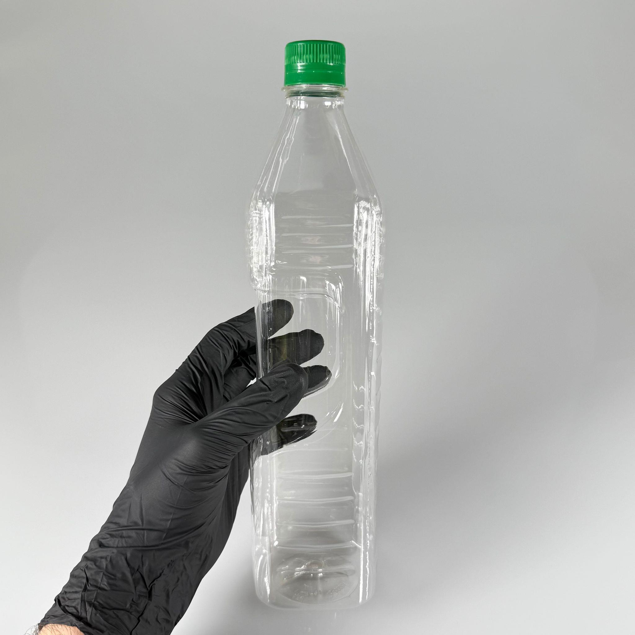 1000 CC KÖŞELİ PET ŞİŞE - YEŞİL KİLİTLİ KAPAKLI 1 LİTRE KARE PLASTİK ŞİŞE - ZEYTİNYAĞ ŞİŞESİ