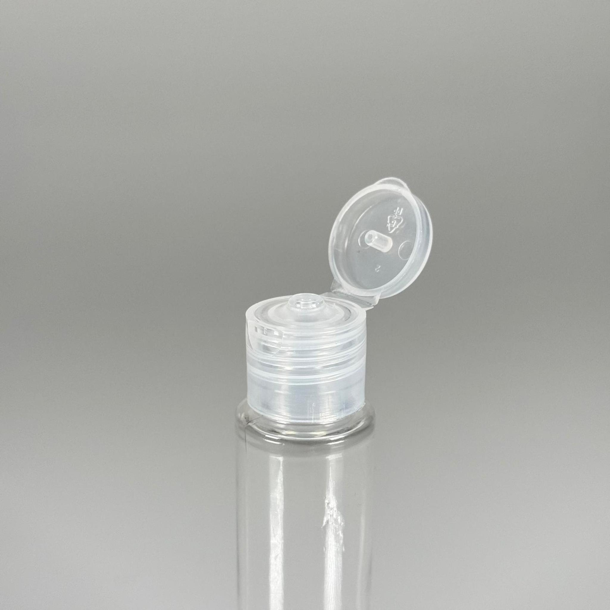 35 CC UZUN PET ŞİŞE + ŞEFFAF FLİPTOP KAPAK - 30 ML DAMLALIKLI PLASTİK ŞİŞE