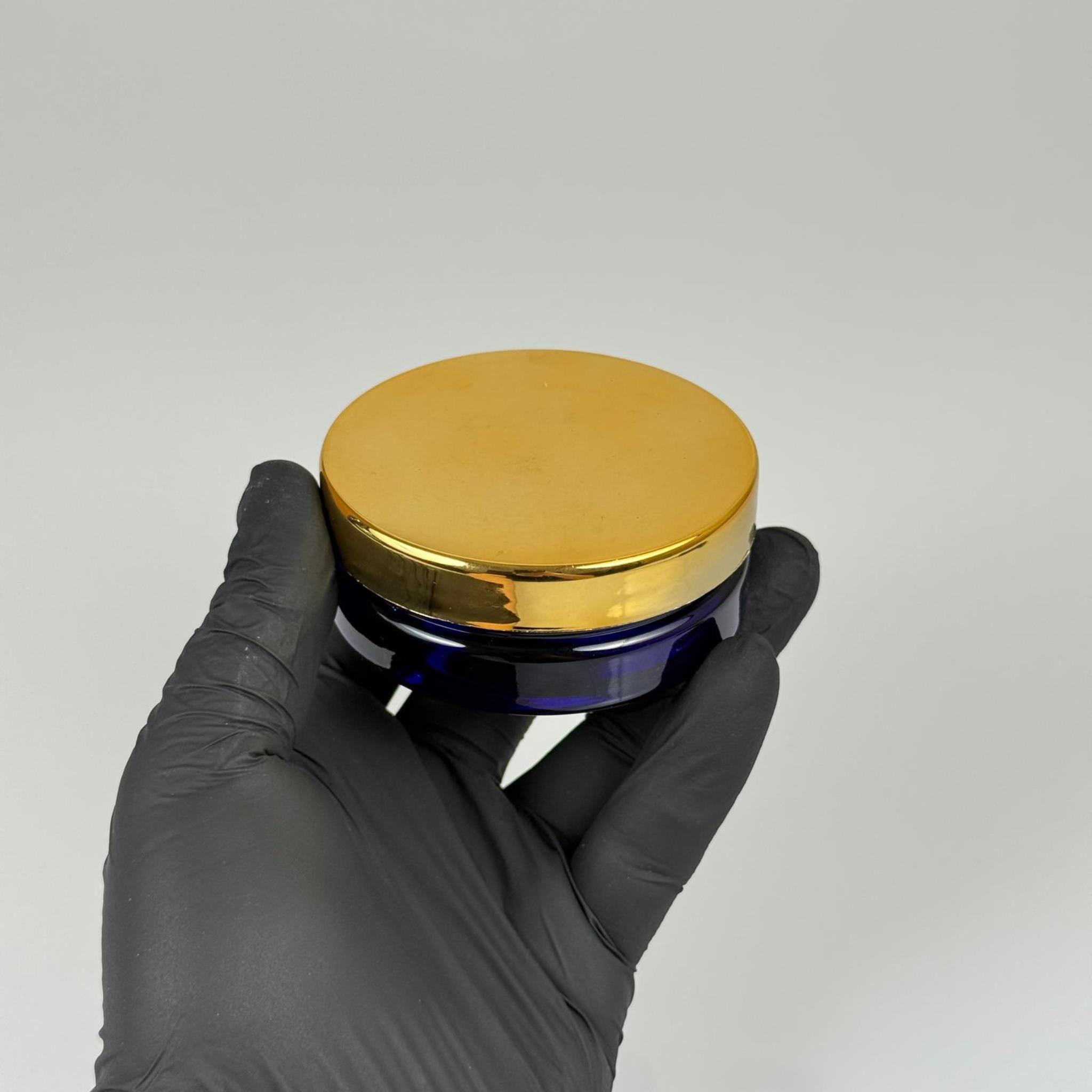50 ML SERT PET KAVANOZ + GOLD KAPLAMALI PLASTİK KAPAK + İÇ TIPA - 50 CC KALIN MAVİ PLASTİK KAVANOZ GOLD KAPLAMALI PLASTİK KAPAKLI İÇ TIPALI TAKIM - KREM KAVANOZLARI