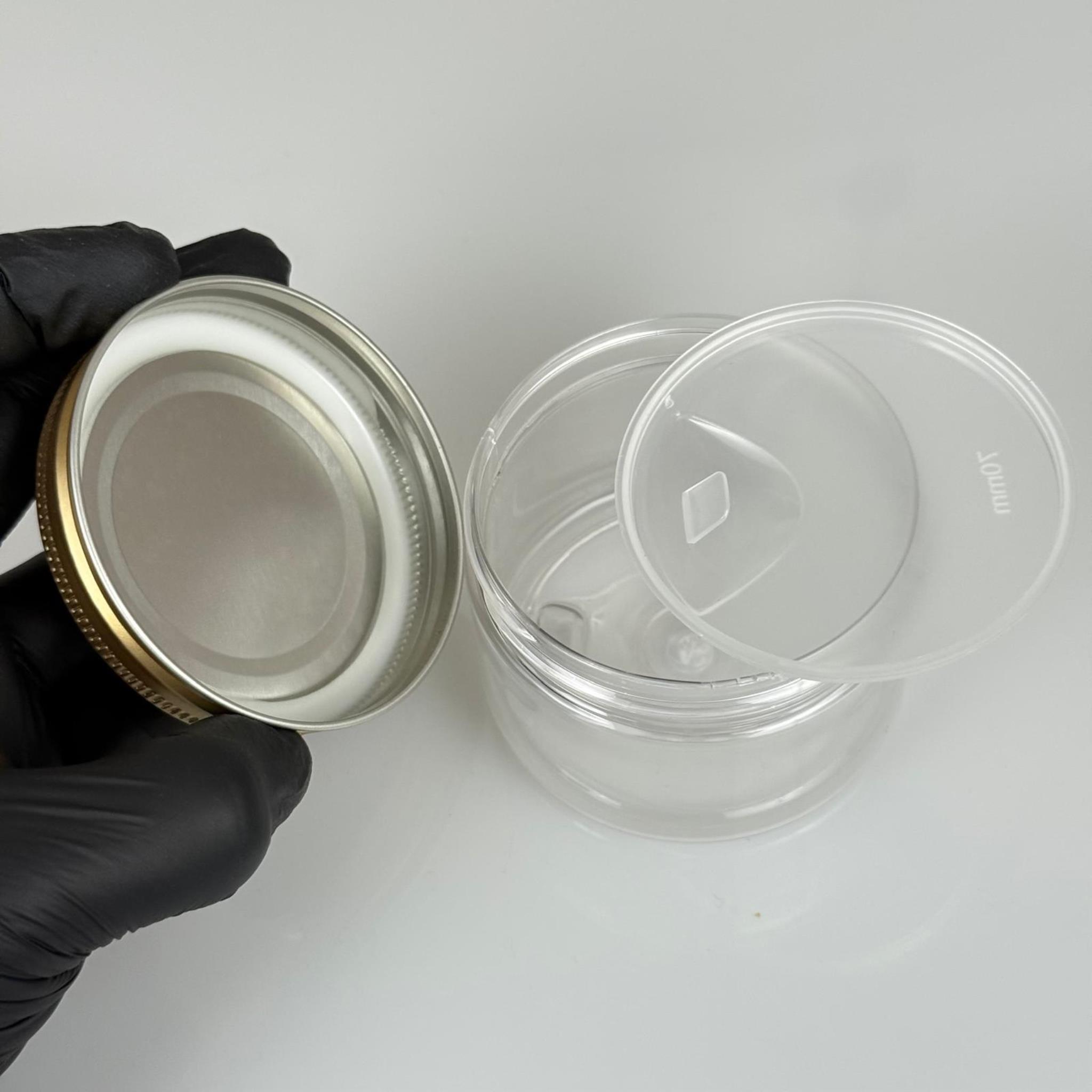 150 ML SERT PET KAVANOZ + GOLD METAL KAPAK + İÇ TIPA - 150 CC KALIN ŞEFFAF PLASTİK KAVANOZ GOLD METAL KAPAKLI İÇ TIPALI TAKIM - KREM KAVANOZLARI