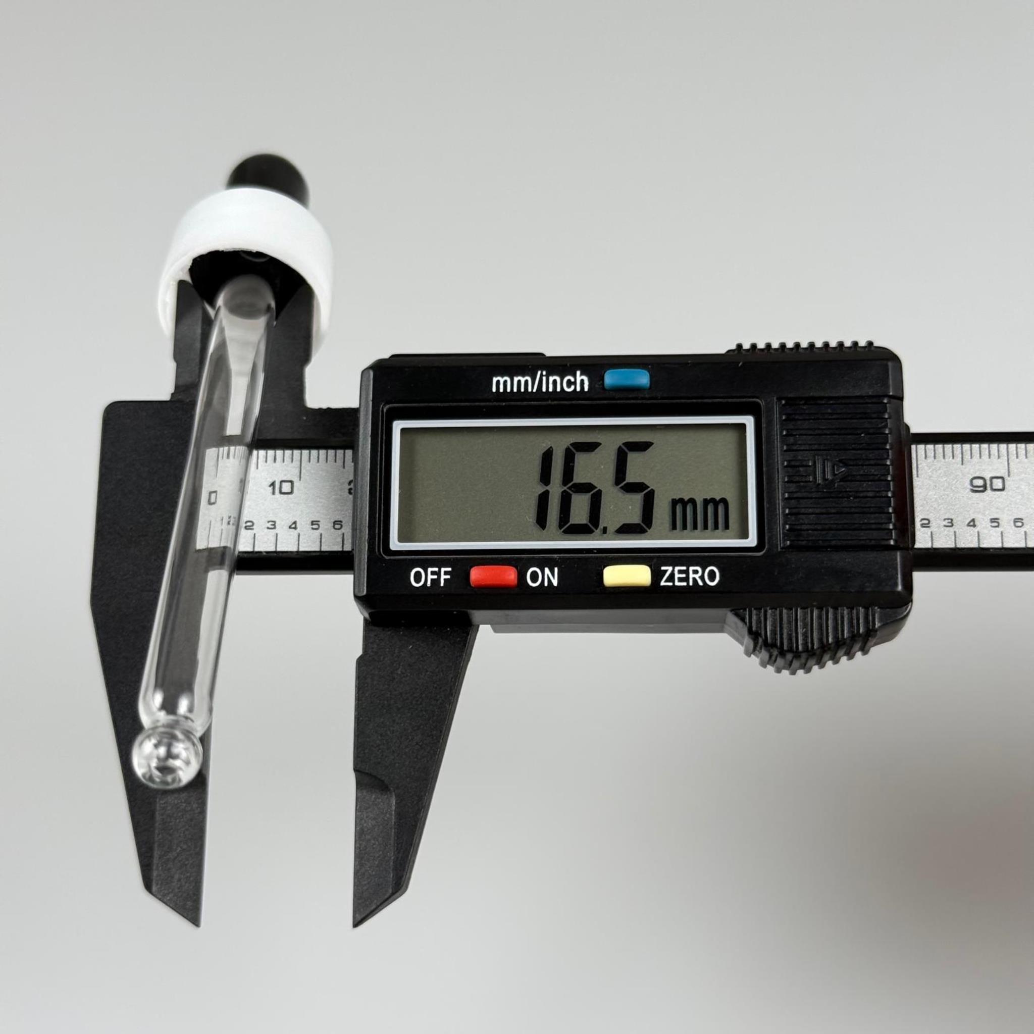 18 MM CAM DAMLALIKLI TAKIM - SİYAH EMZİK +  DELİKLİ PLASTİK DÜZ BEYAZ KAPAK + 90 MM CAM PİPET