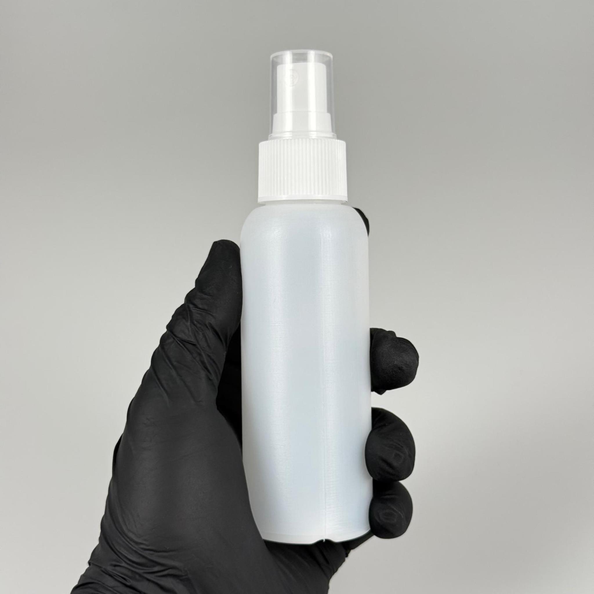 100 CC NATÜREL SERT POLİETİLEN ŞİŞE + BEYAZ SPREYLİ -  24 MM  - 100 ML SERT POLİETİLEN ŞİŞE