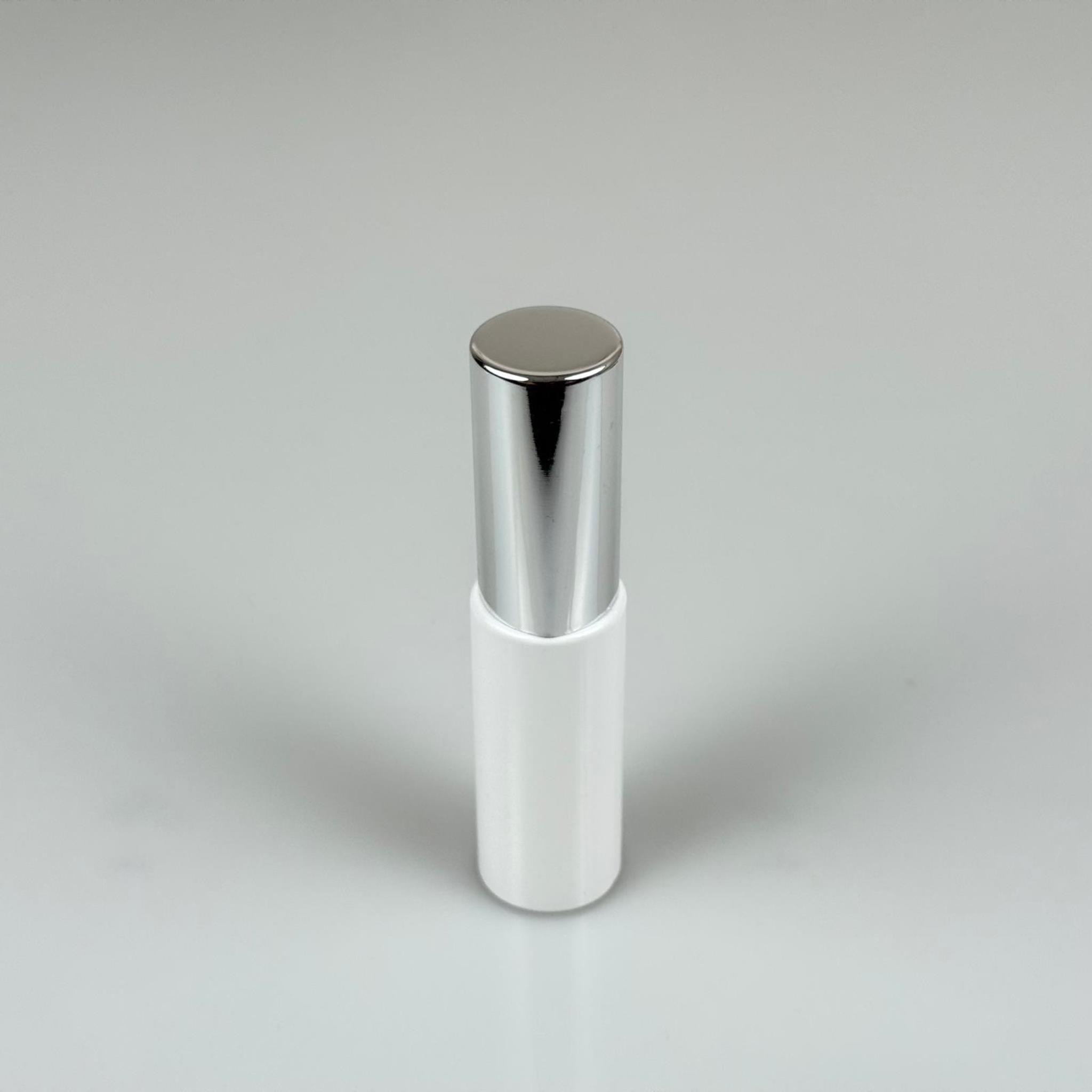 20 ML PET KOLONYA, PARFÜM VB ŞİŞELERİ - METAL ALÜMİNYUM GÜMÜŞ KAPAK + VİDALI SPREY + 20 CC BEYAZ UZUN MODEL ŞİŞE SET TAKIM