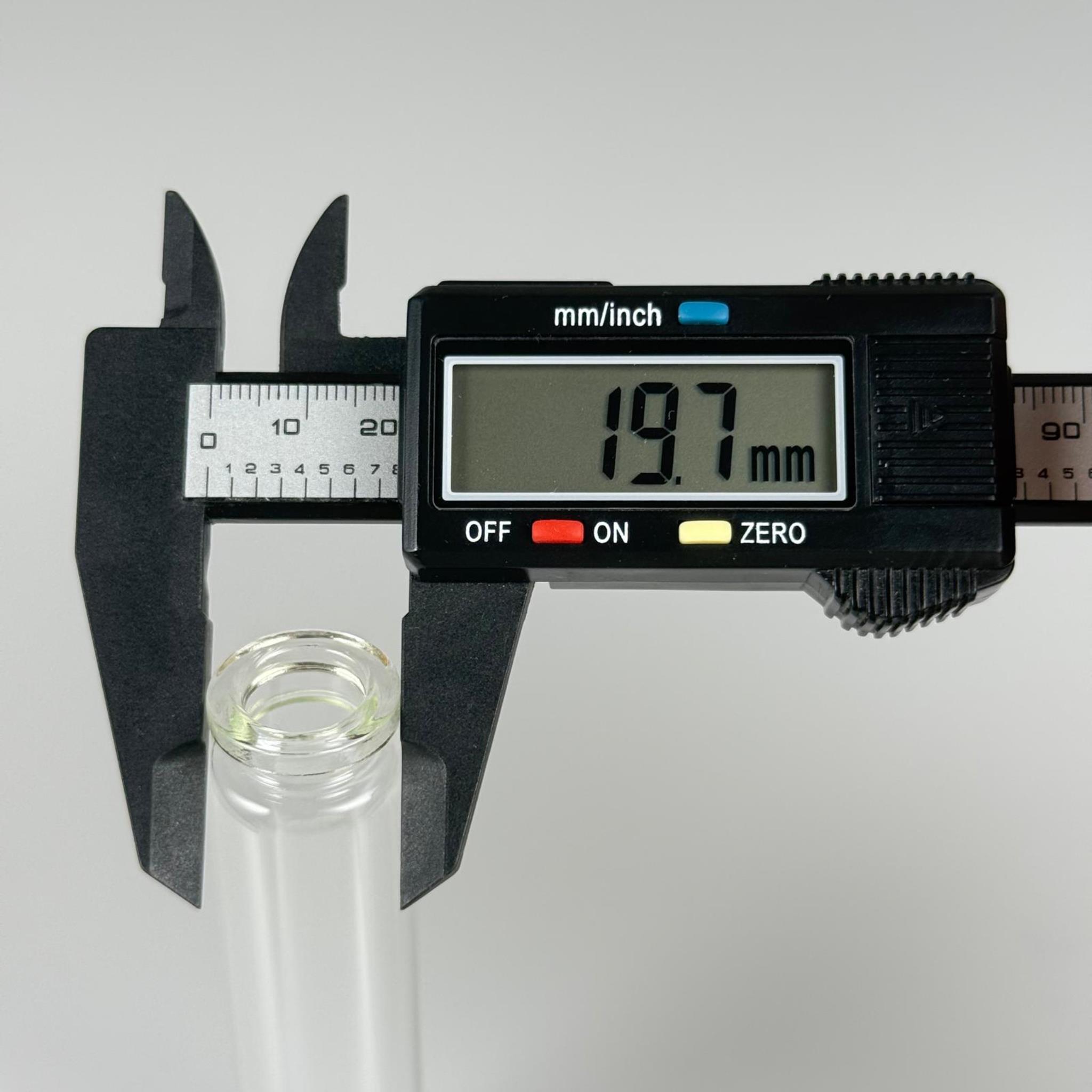 BOROSİLİKAT ŞEFFAF CAM ŞİŞE - 25 CC - 22/100 MM 20 MM