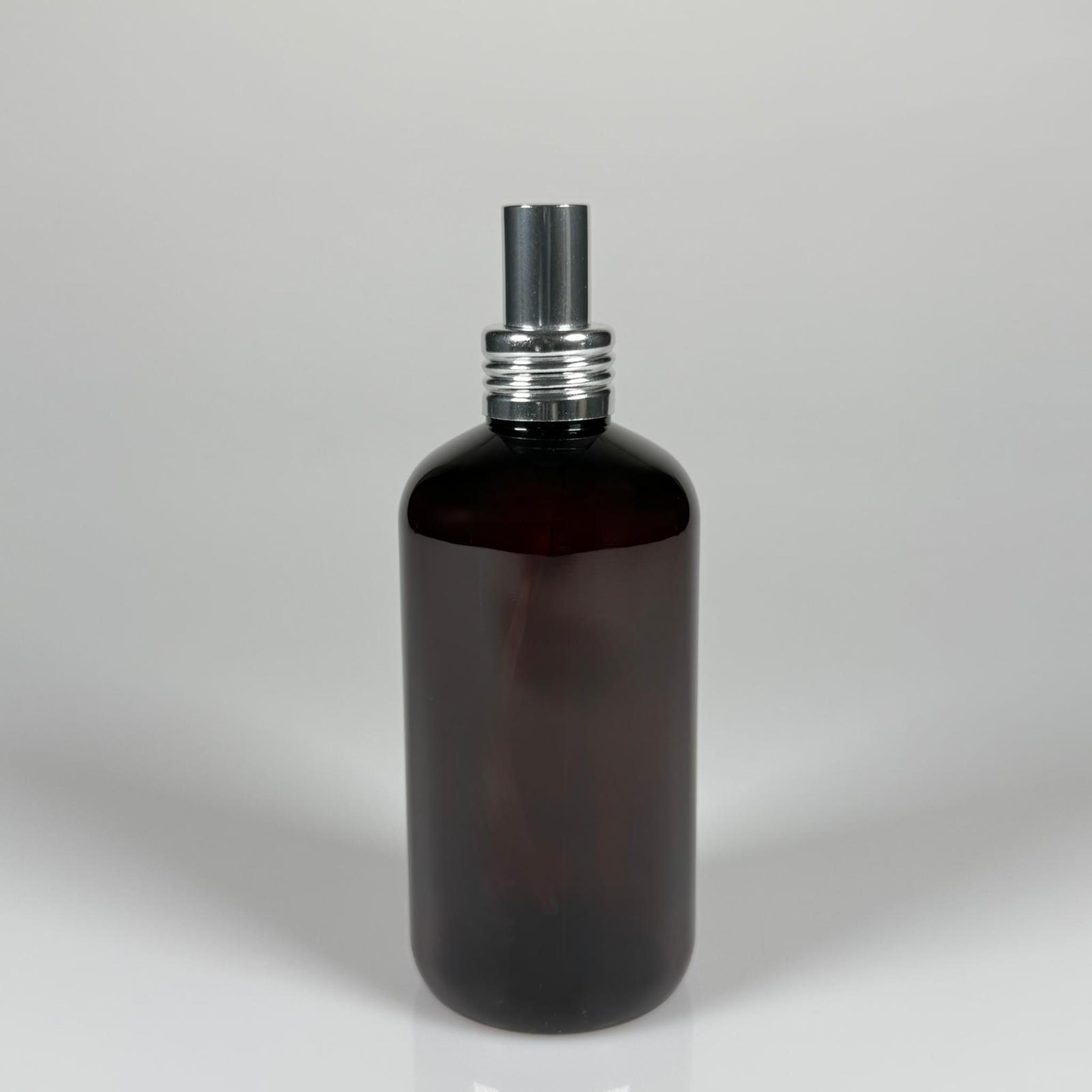 250 CC AMBER ŞİŞE - GÜMÜŞ METAL LÜKS SPREYLİ - 250 ML SPREYLİ PLASTİK ŞİŞE - ZEYNEP MODEL PET ŞİŞE