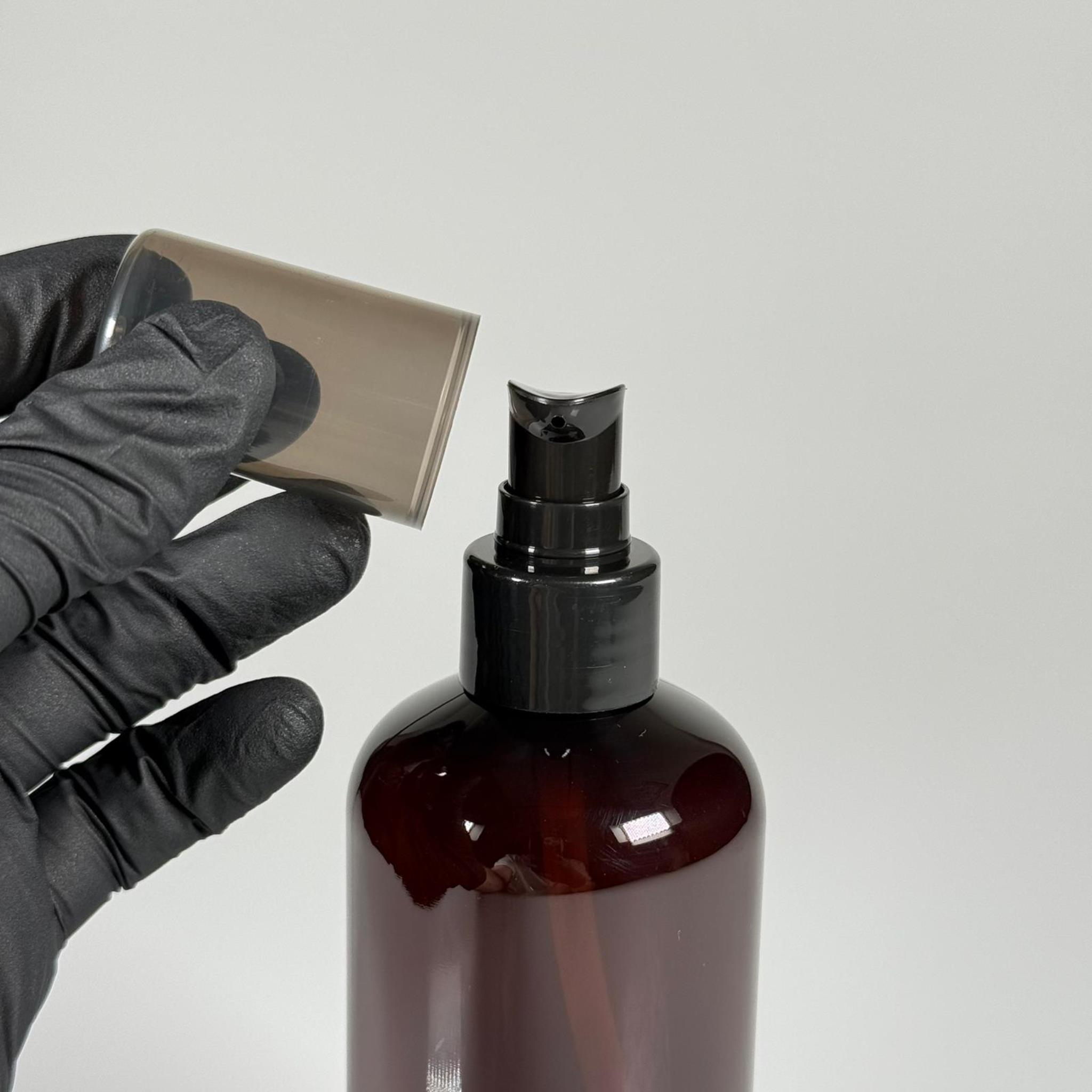 250 CC AMBER ŞİŞE - SİYAH LOSYON POMPALI - 250 ML POMPALI PLASTİK ŞİŞE - ZEYNEP MODEL PET ŞİŞE