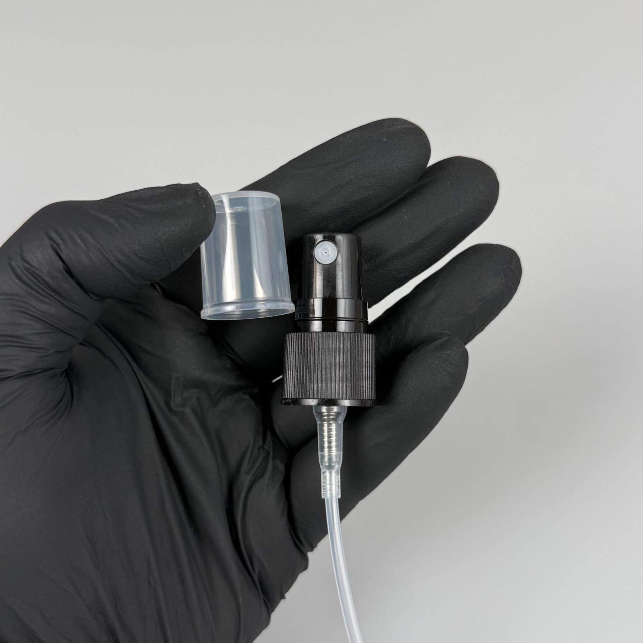 18 MM SPREY SİYAH RENK KAPAKLI - 18 MM VALF SİYAH PARMAK SPREY