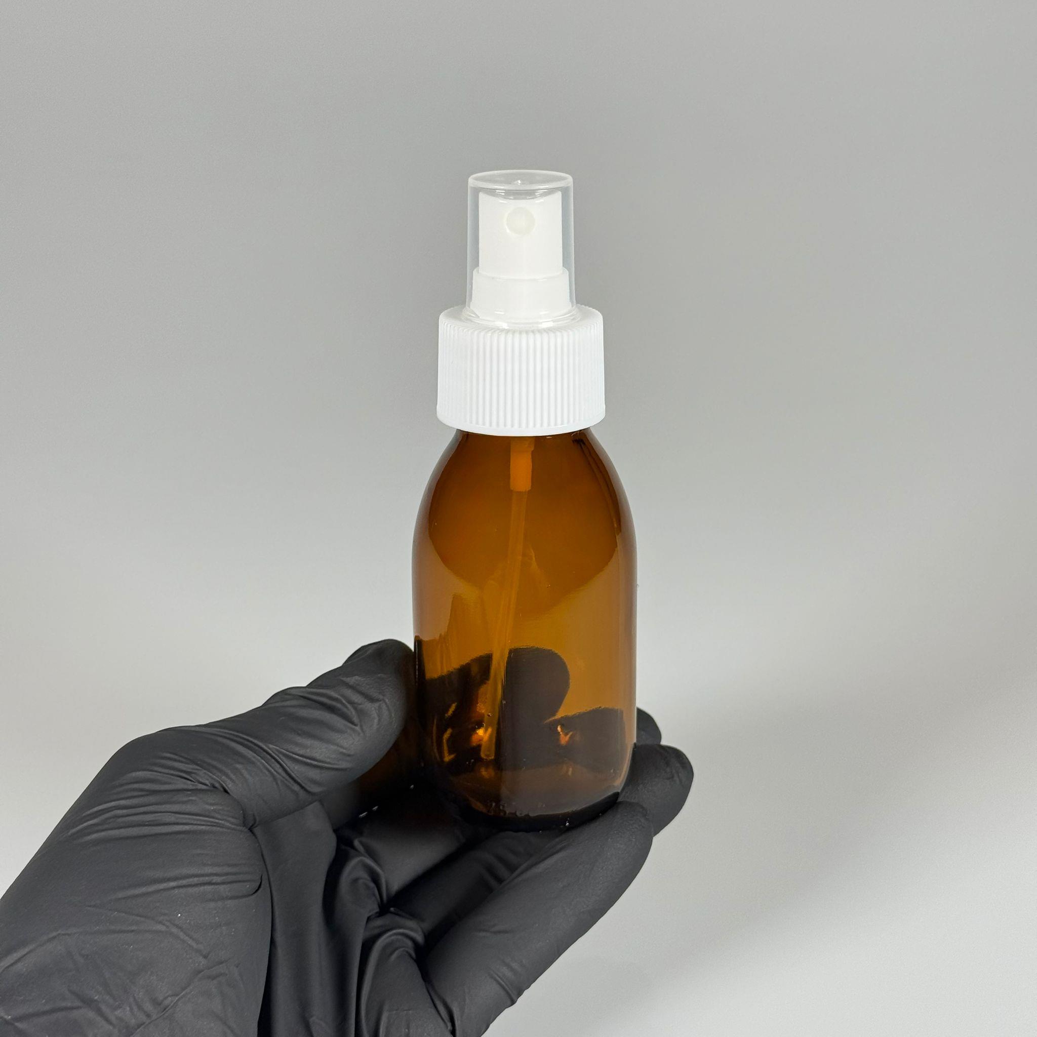 75 CC AMBER CAM ŞİŞE - BEYAZ SPREYLİ TAKIM - 75 ML KAHVERENGİ ECZA ŞİŞESİ