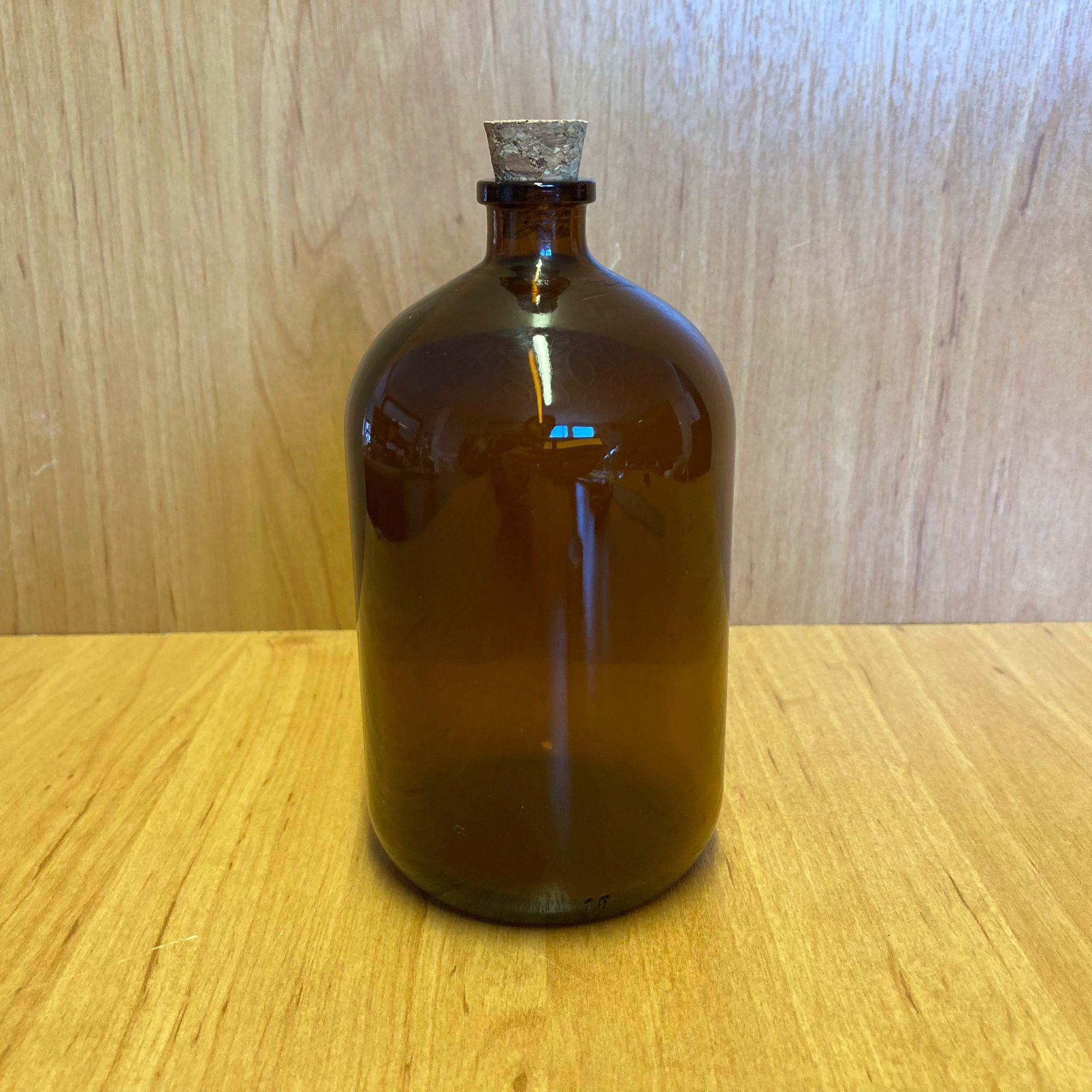 250 CC AMBER MANTAR TIPALI CAM ŞİŞE - MANTAR TIPALI KAHVERENGİ CAM ŞİŞE 250 ML