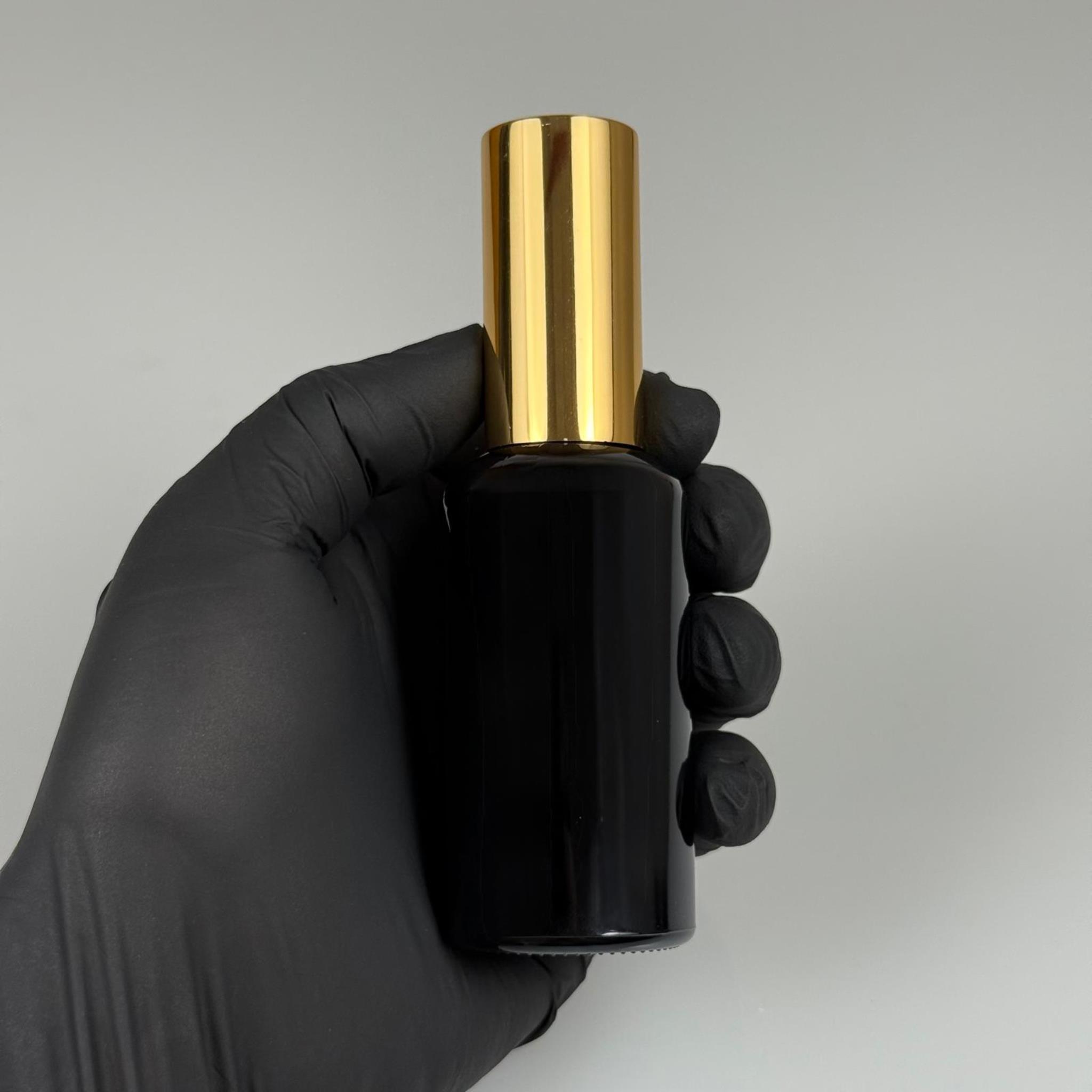 50 ML LÜKS VİDALI VALF ÇEVİRME PARFÜM ŞİŞELERİ - 50 CC SİYAH CAM ŞİŞE - GOLD METAL SPREYLİ KAPAKLI SET