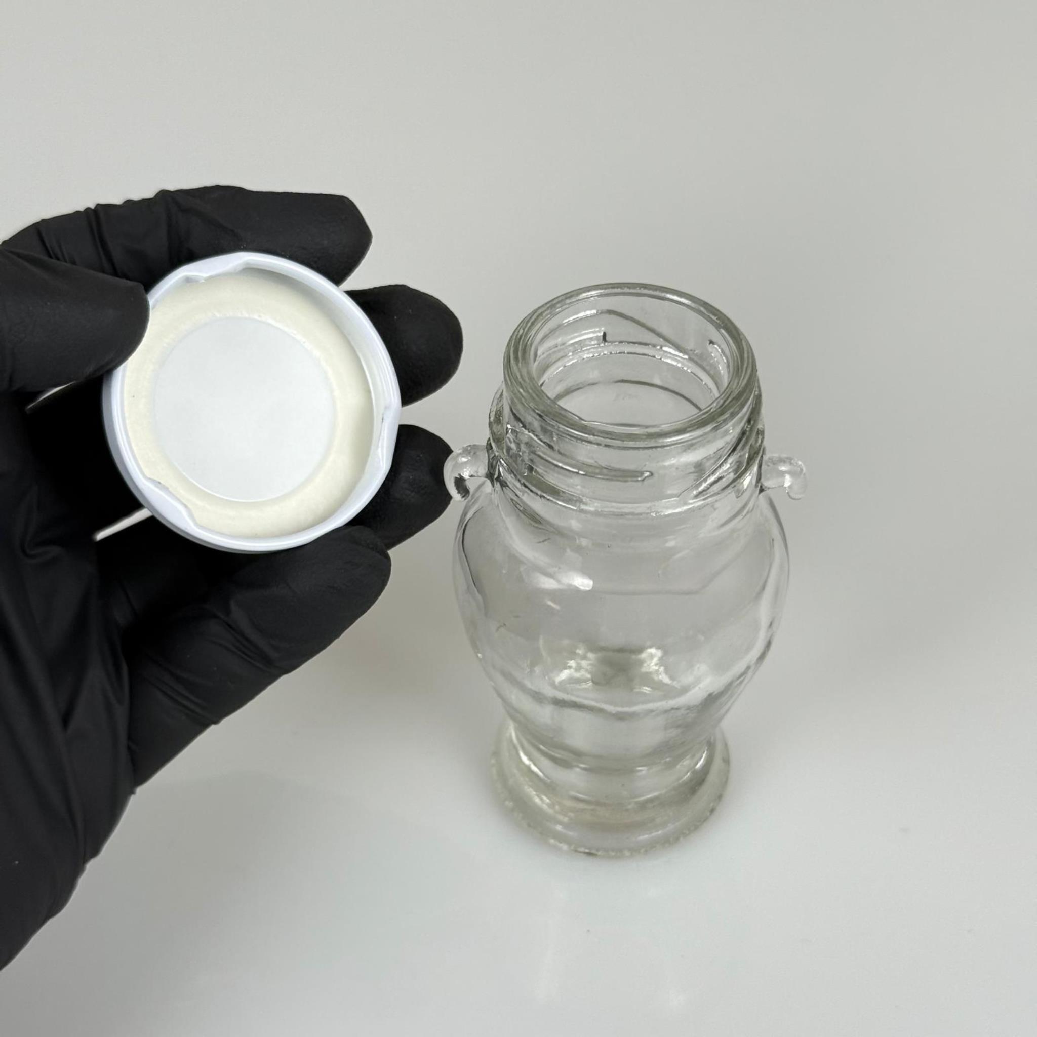 60 CC AMPHORA CAM KAVANOZ - BEYAZ METAL KAPAKLI - 60 ML CAM KAVANOZ - TEK KULPLU, KULPSUZ VEYA ÇİFT KULPLU GELEBİLİR