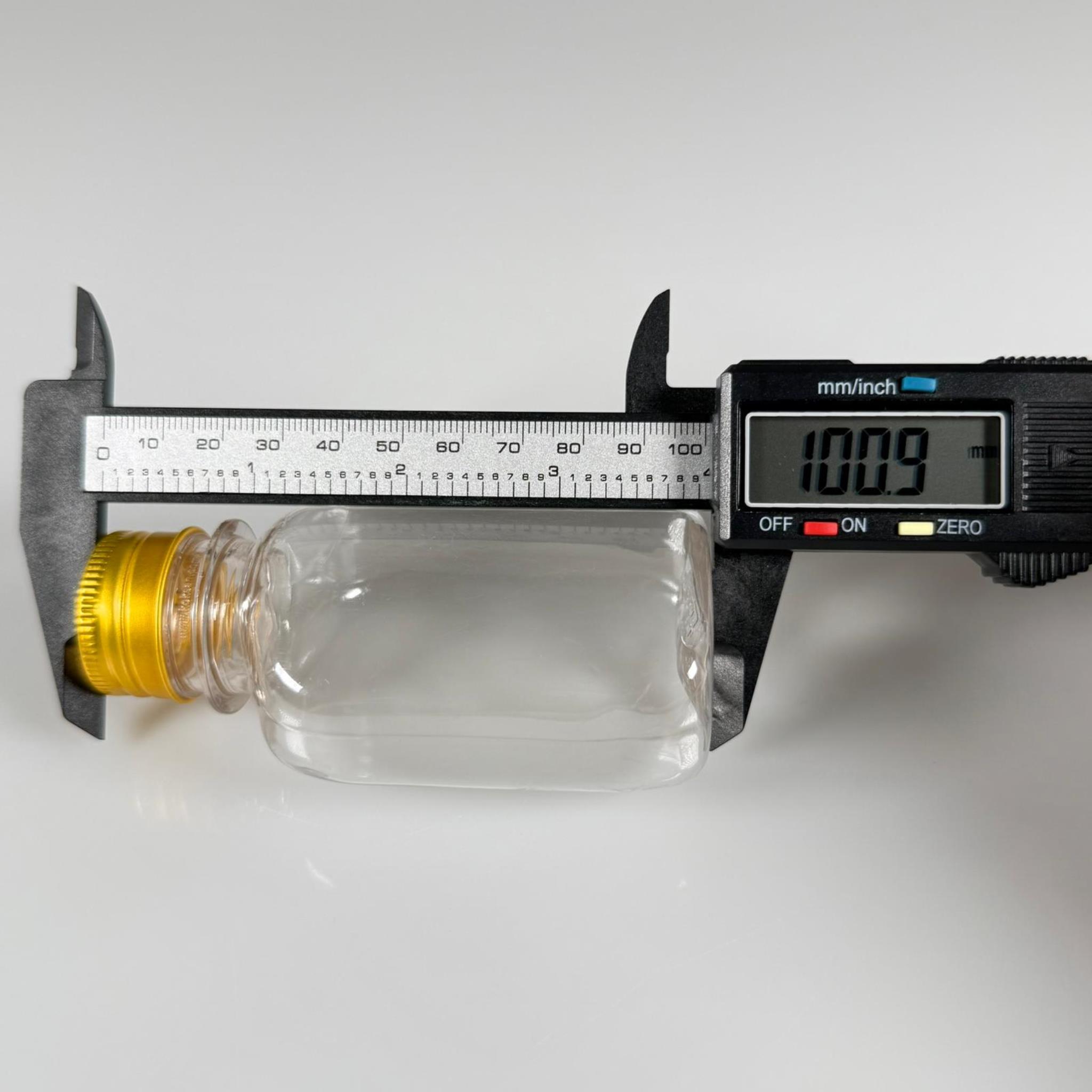 100 ML YASSI METAL KAPAKLI PET ŞİŞE - 100 CC CONTALI GOLD ALÜMİNYUM KAPAKLI PLASTİK ŞİŞE