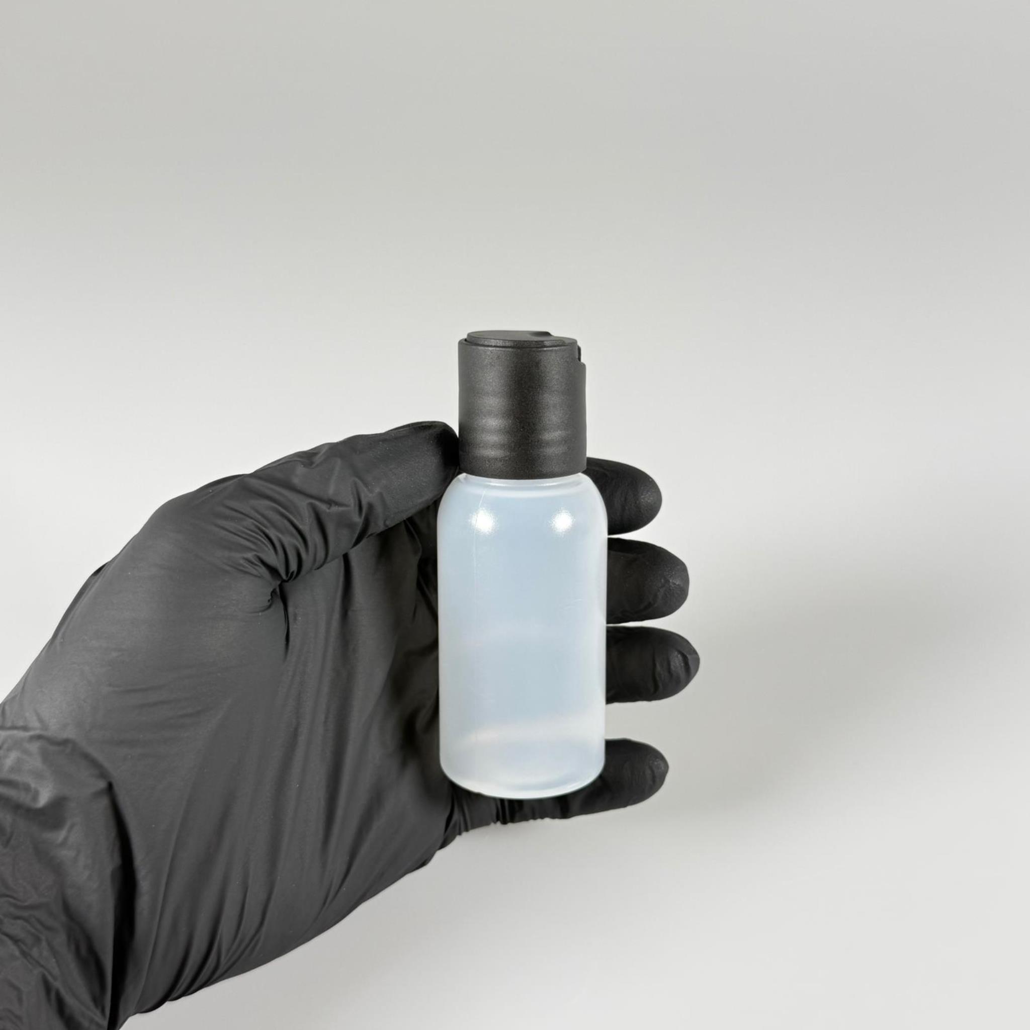 50 ML SIKILABİLİR YUMUŞAK POLİETİLEN PE PLASTİK ŞİŞE - SİYAH DİSKTOP ŞAMPUAN AKITICI - 50 cc sos, yağ, kartuş, mürekkep vb için boş şişeler