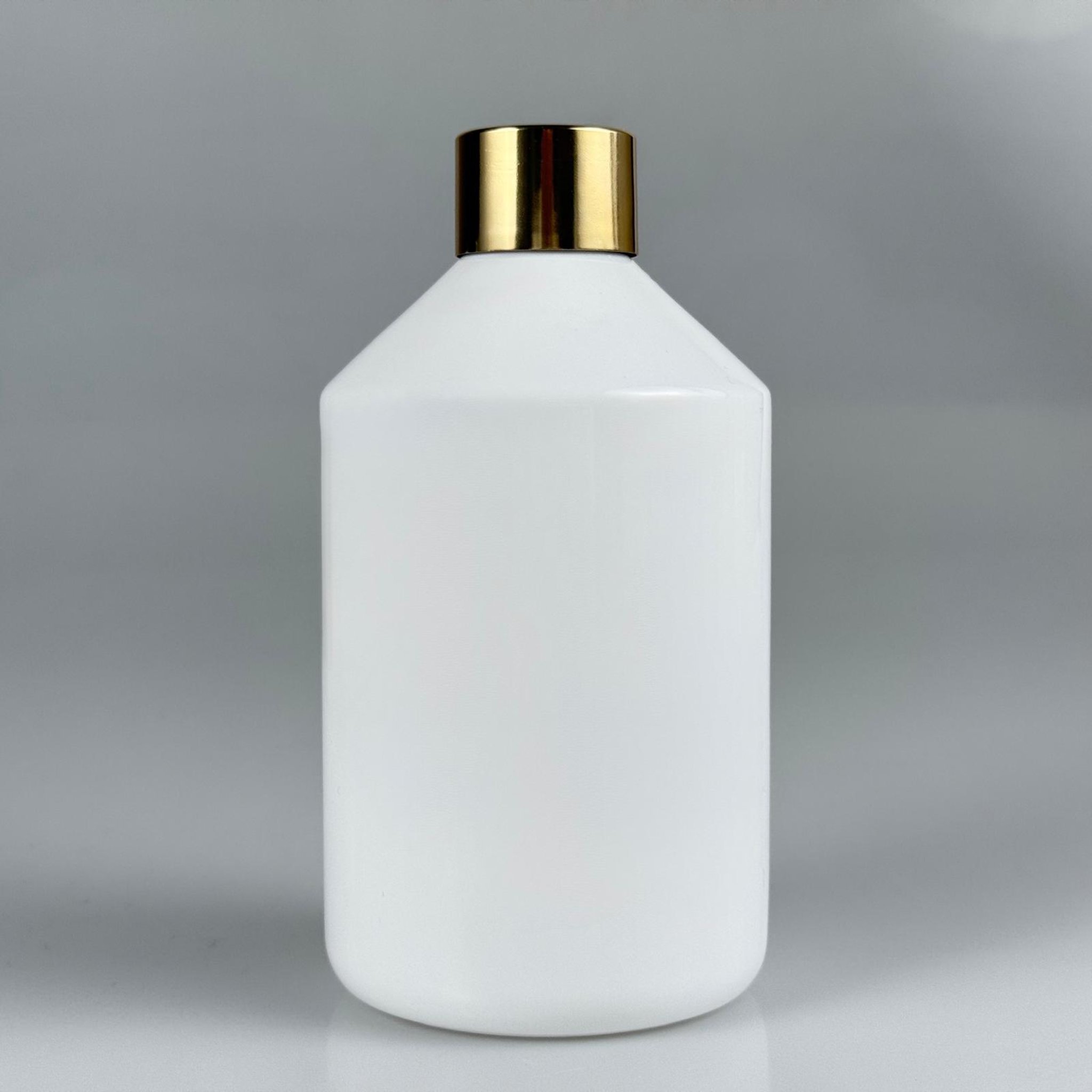 500 CC BEYAZ PET ŞİŞE + ALÜMİNYUM KAPLAMALI GOLD KAPAKLI TAKIM - 500 ML PET ŞİŞE