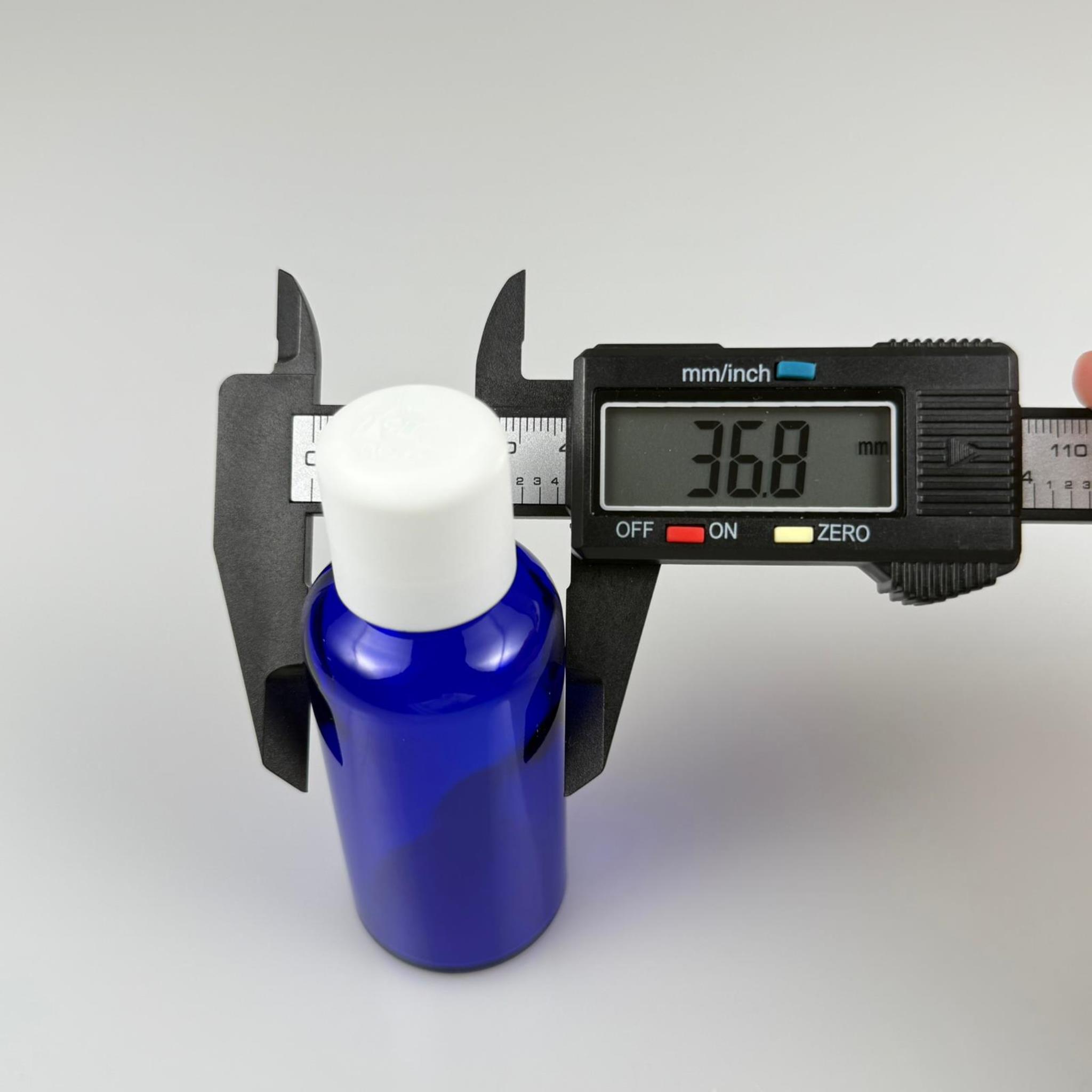 50 CC MAVİ CAM ŞİŞE + İÇTEN DAMLALIKLI ÇOCUK KİLİTLİ BEYAZ KAPAK - MAVİ 50 ML KİLİT KAPAKLI DAMLATMALI ŞİŞE