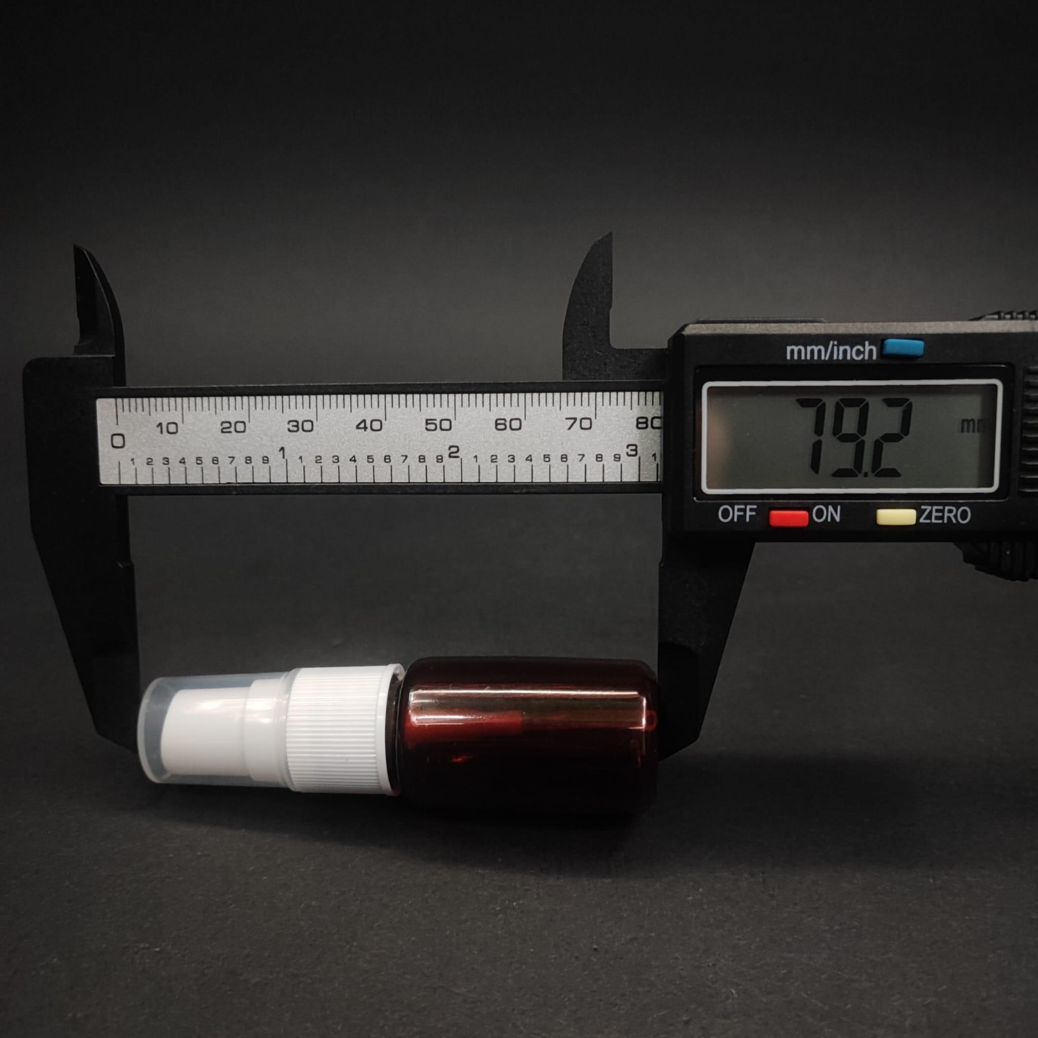 10 CC AMBER PET ŞİŞE - BEYAZ SPREYLİ TESTER 10 ML PLASTİK ŞİŞE