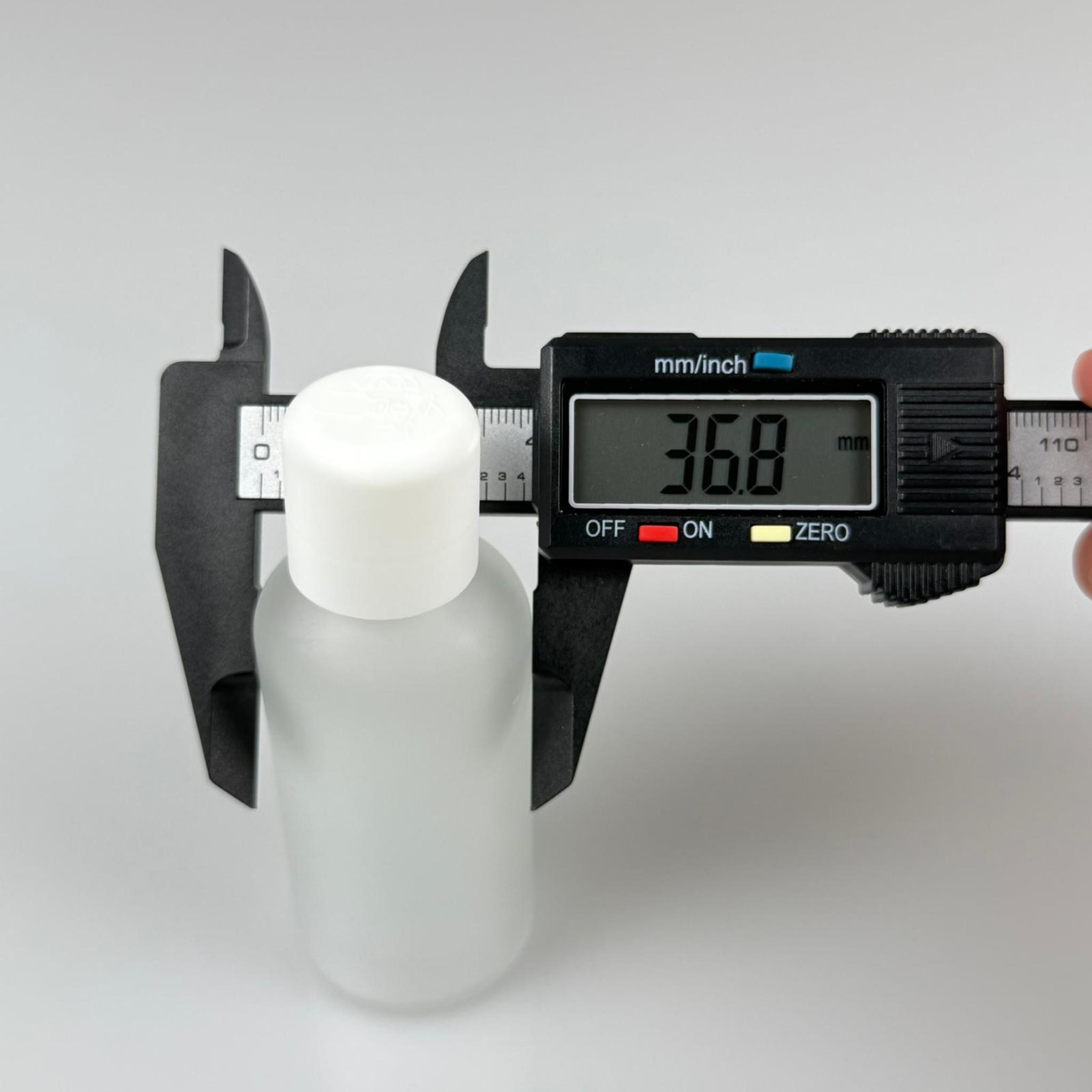 50 CC BUZLU CAM ŞİŞE + İÇTEN DAMLALIKLI ÇOCUK KİLİTLİ BEYAZ KAPAK - BUZLU 50 ML KİLİT KAPAKLI DAMLATMALI ŞİŞE