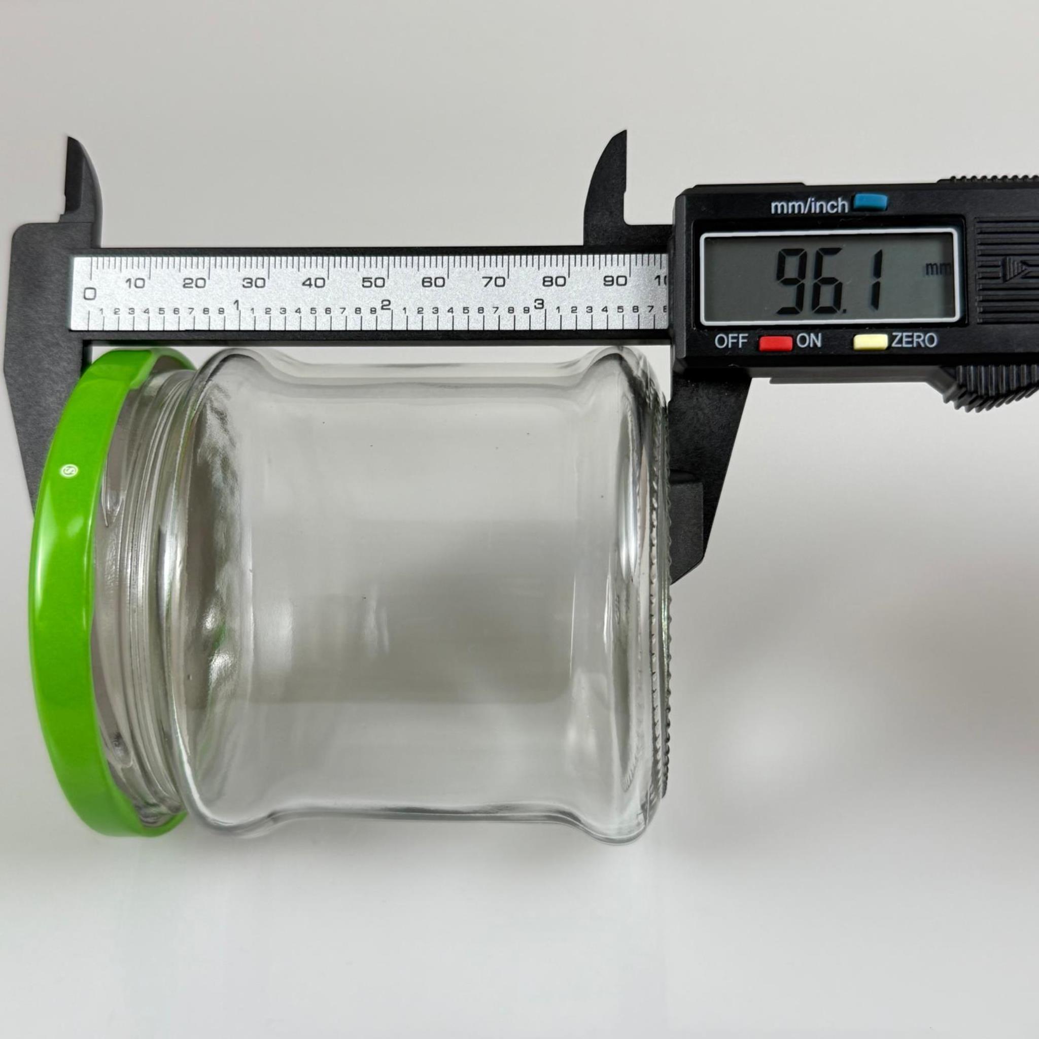 380 CC MAKARA CAM KAVANOZ - AÇIK YEŞİL KAPAKLI - 380 ML CAM KAVANOZ