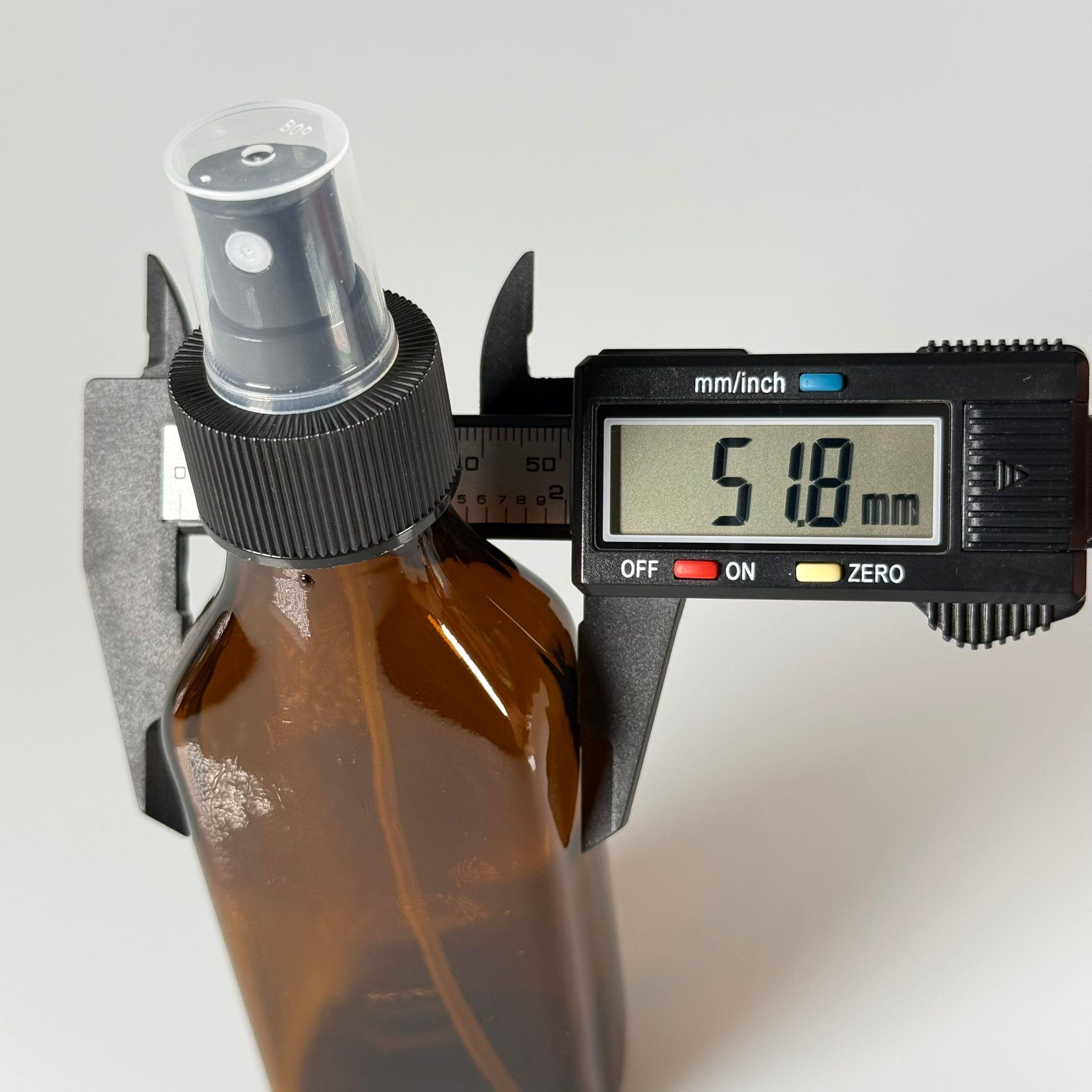 100 CC YASSI AMBER SİYAH SPREY BAŞLIKLI CAM ŞİŞE - 100 ML KAHVERENGİ FISFIS KAPAKLI ŞİŞE