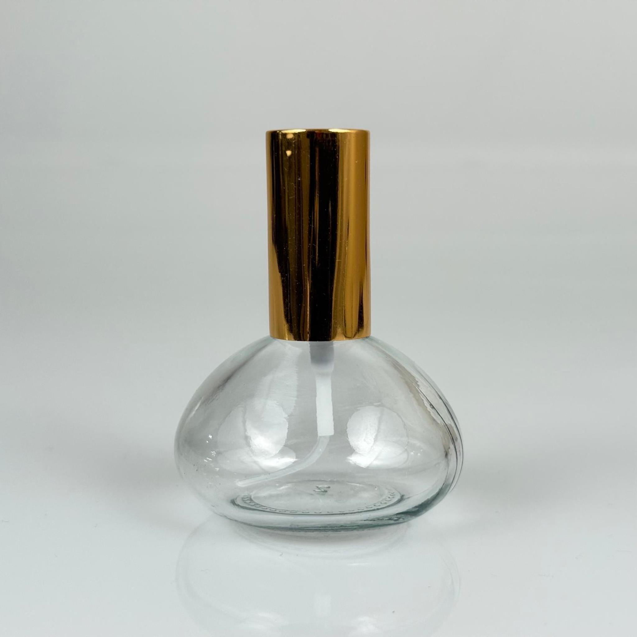 50 CC BASIK CAM ŞİŞE + GOLD SPREY FISFIS - 50 ML HEDİYELİK CAM KOLONYA ŞİŞESİ - PARFÜM ESANS ŞİŞESİ - DÜĞÜN, NİŞAN, SÖZ, KINA, CENAZE, PROMOSYON, PARFÜM İÇİN HEDİYELİK KOLONYA ŞİŞELERİ