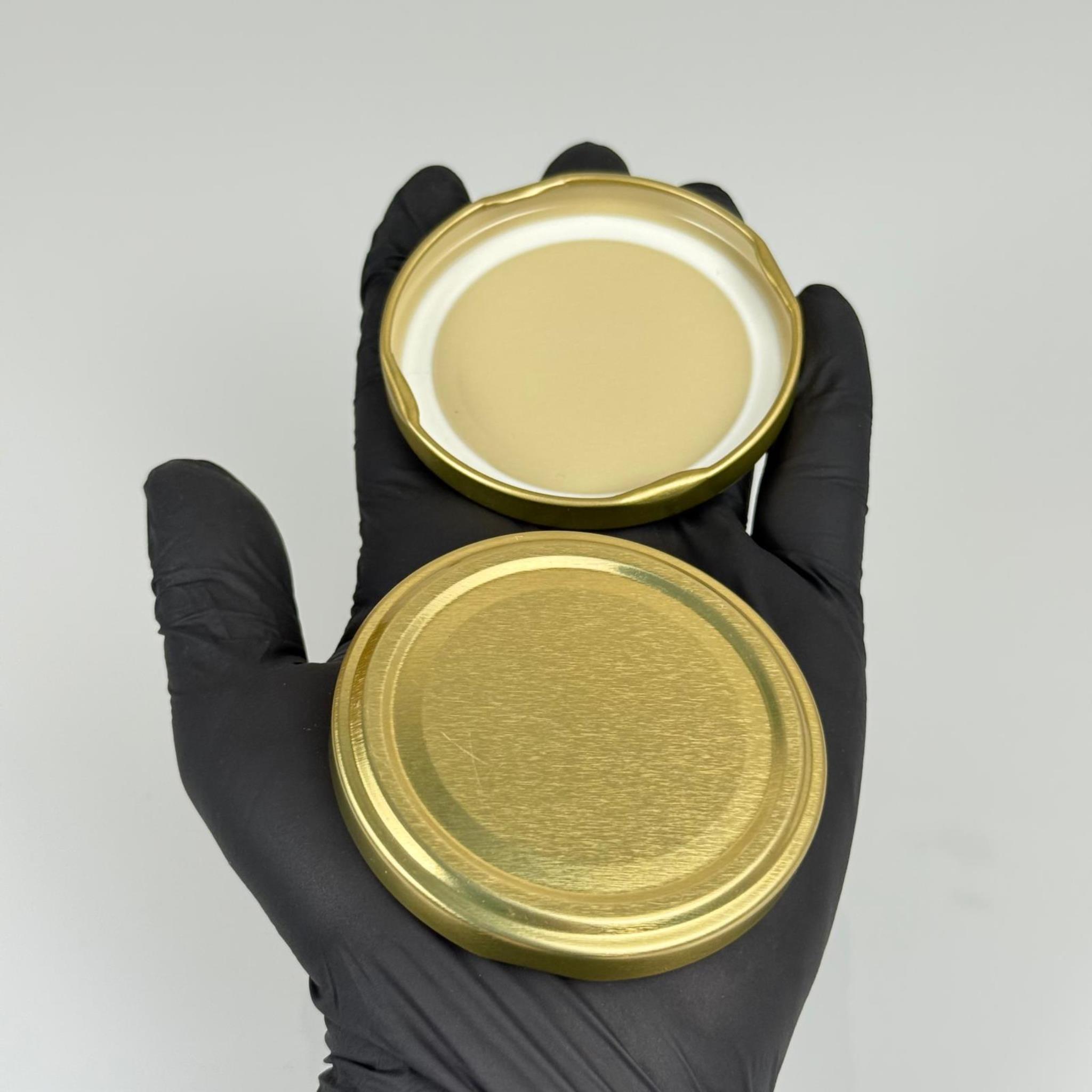 66 MM TWİST-OFF GOLD DÜZ (MC066RTS451) RP10 - SİLGAN MARKA KAVANOZ KAPAĞI - METAL KONSERVE KAPAK