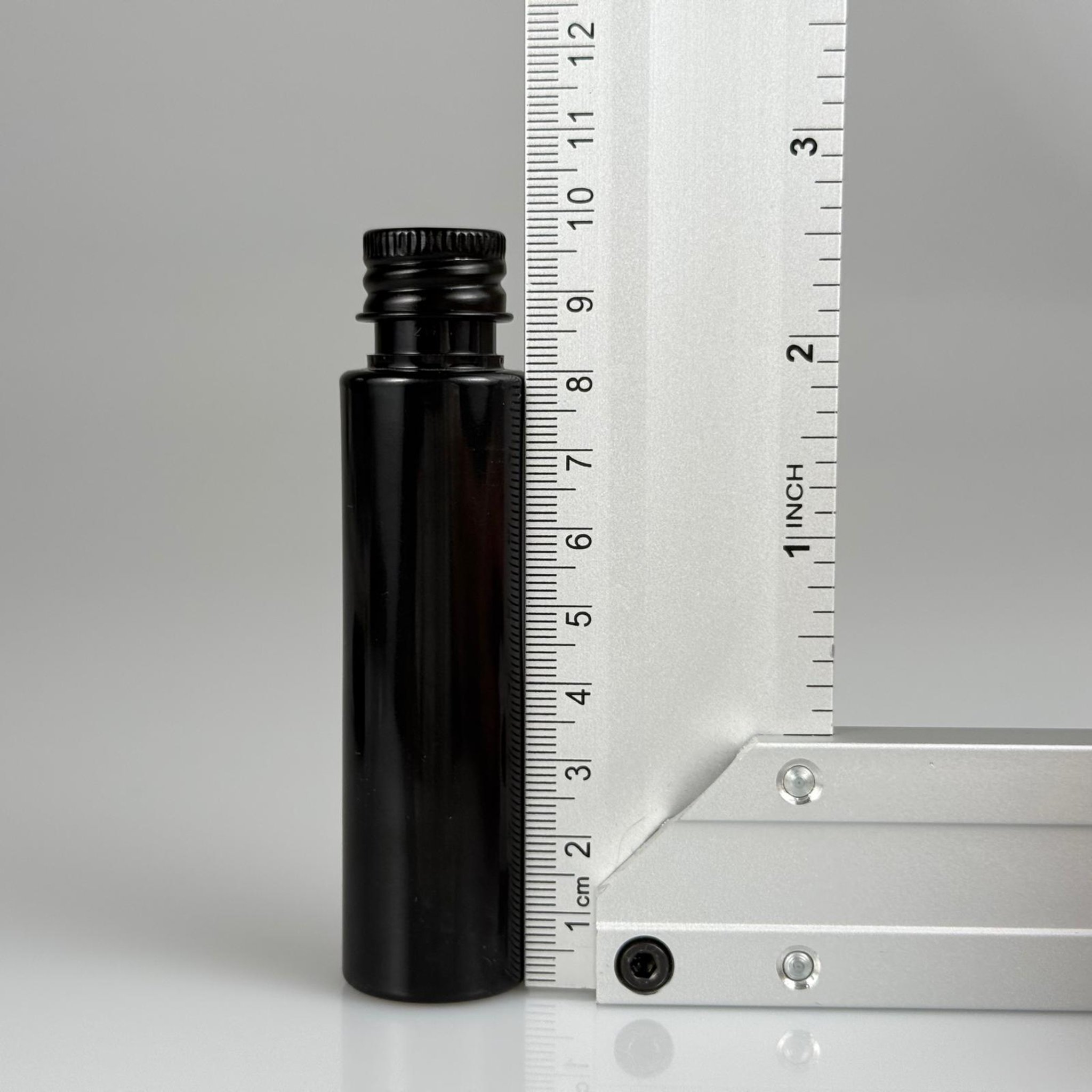 35 CC PET ŞİŞE - KÖPÜK CONTALI SİYAH ALÜMİNYUM METAL KAPAKLI TAKIM - 35 ML SİYAH PET ŞİŞE