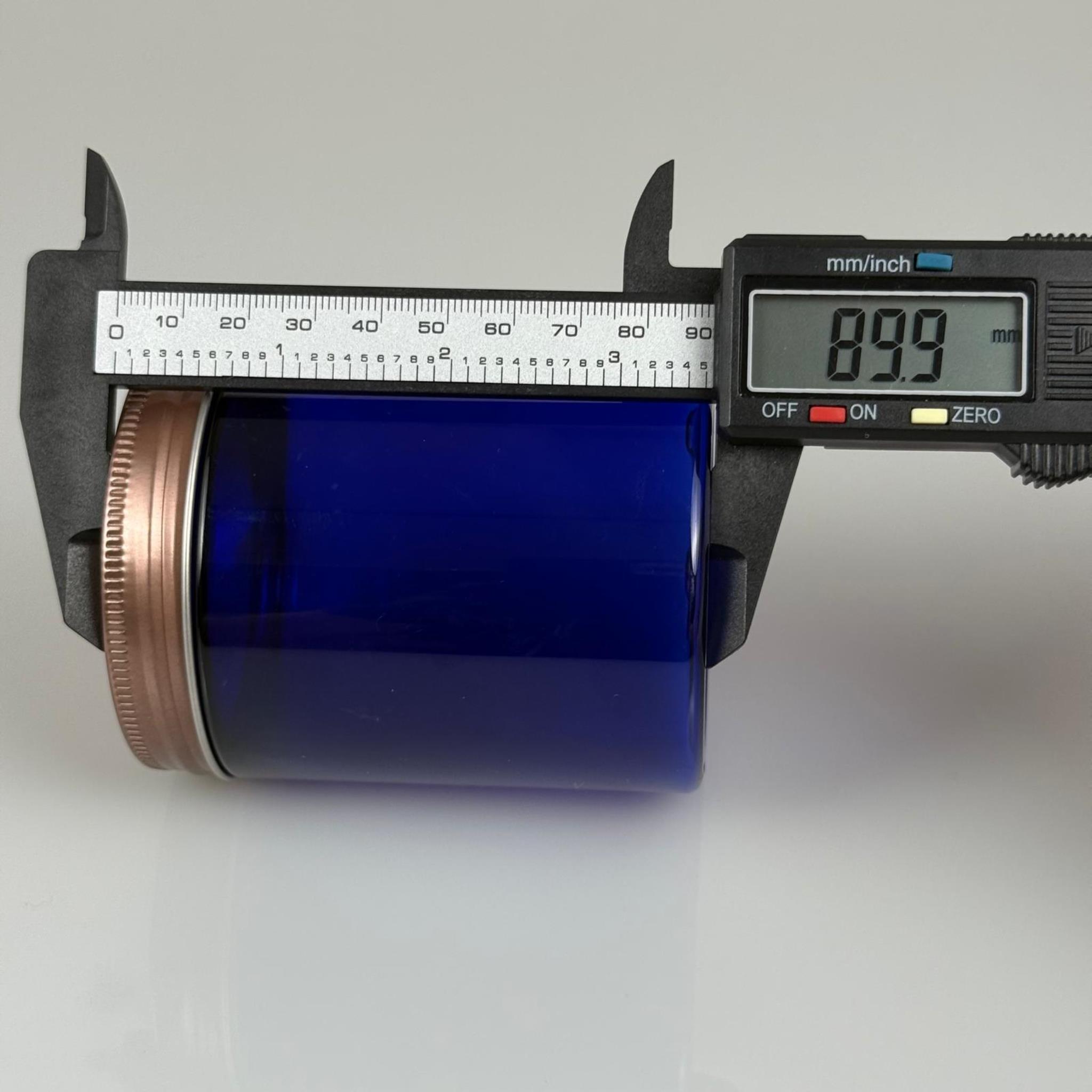 300 ML SERT PET KAVANOZ + BRONZ METAL KAPAK + İÇ TIPA - 300 CC KALIN MAVİ PLASTİK KAVANOZ BRONZ METAL KAPAKLI İÇ TIPALI TAKIM - KREM KAVANOZLARI
