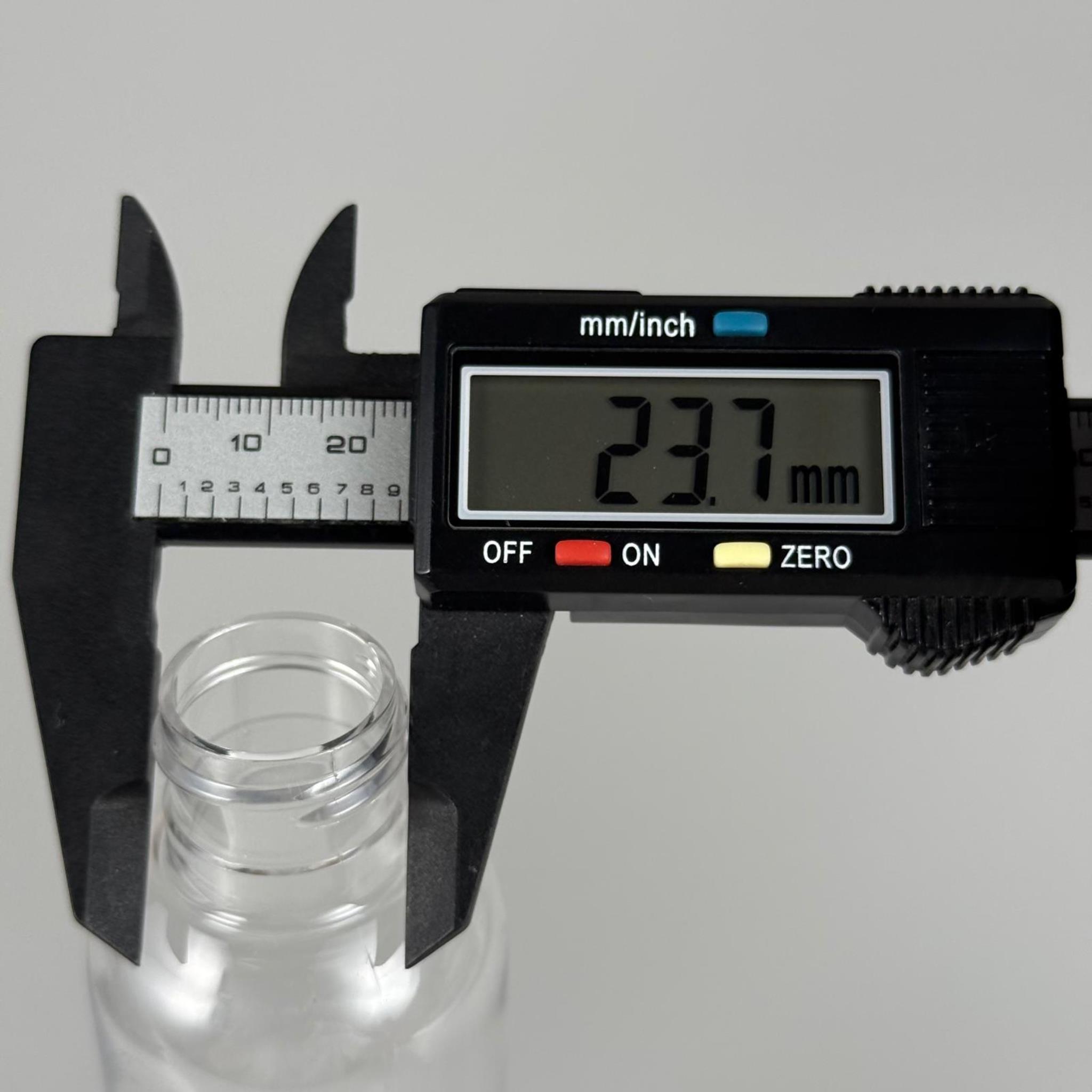 150 CC ŞEFFAF SİLİNDİR PET ŞİŞE (OVAL BOYUNLU) 24 MM İP