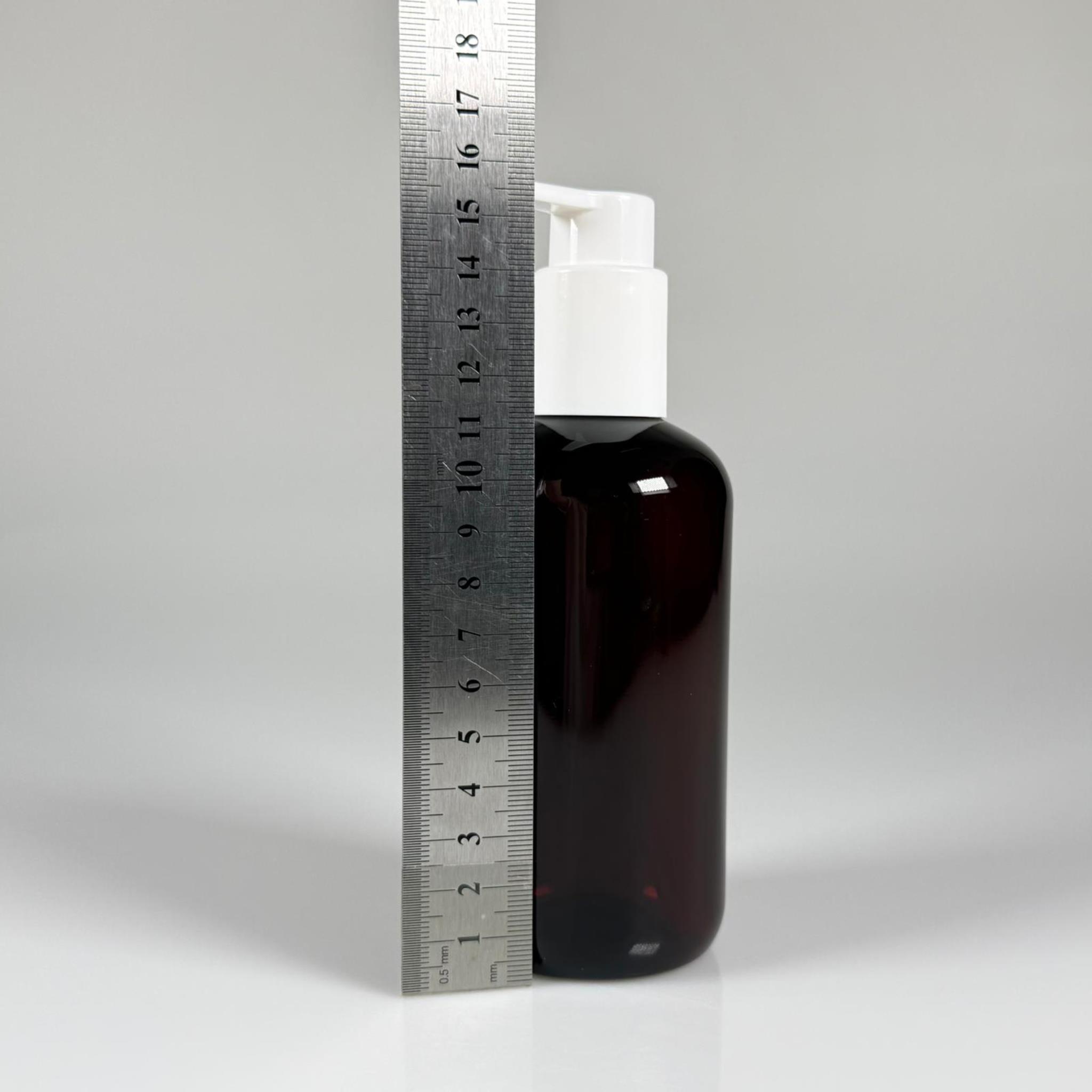 250 CC PET ŞİŞE (30 GR) - BEYAZ XAVIER POMPALI - SERUM, LOSYON, KREM POMPALI POMPALI - 250 ML PLASTİK ŞİŞE - AMBER