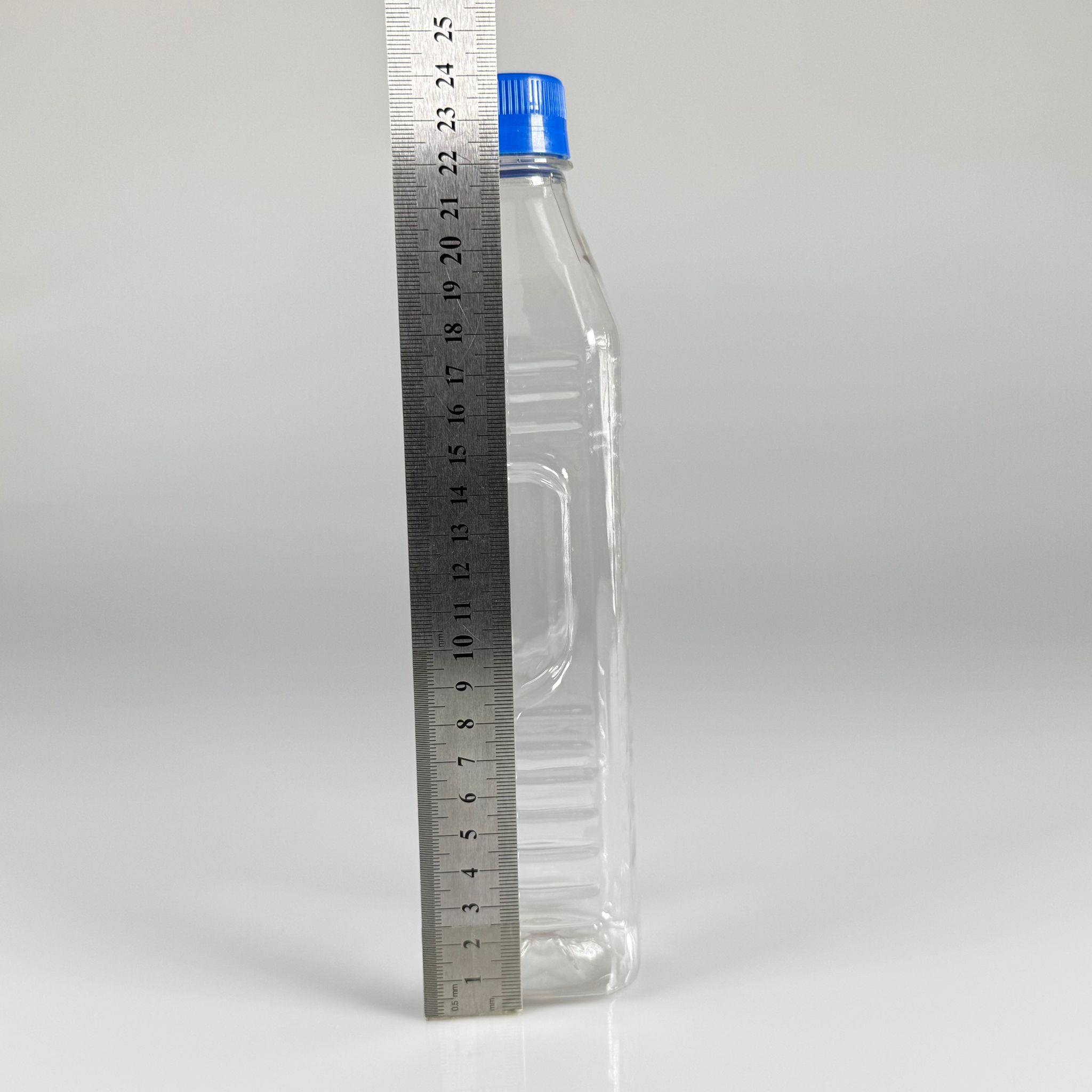 500 CC KÖŞELİ PET ŞİŞE - MAVİ KİLİTLİ KAPAKLI 0,5 LİTRE KARE PLASTİK ŞİŞE - ZEYTİNYAĞ ŞİŞESİ