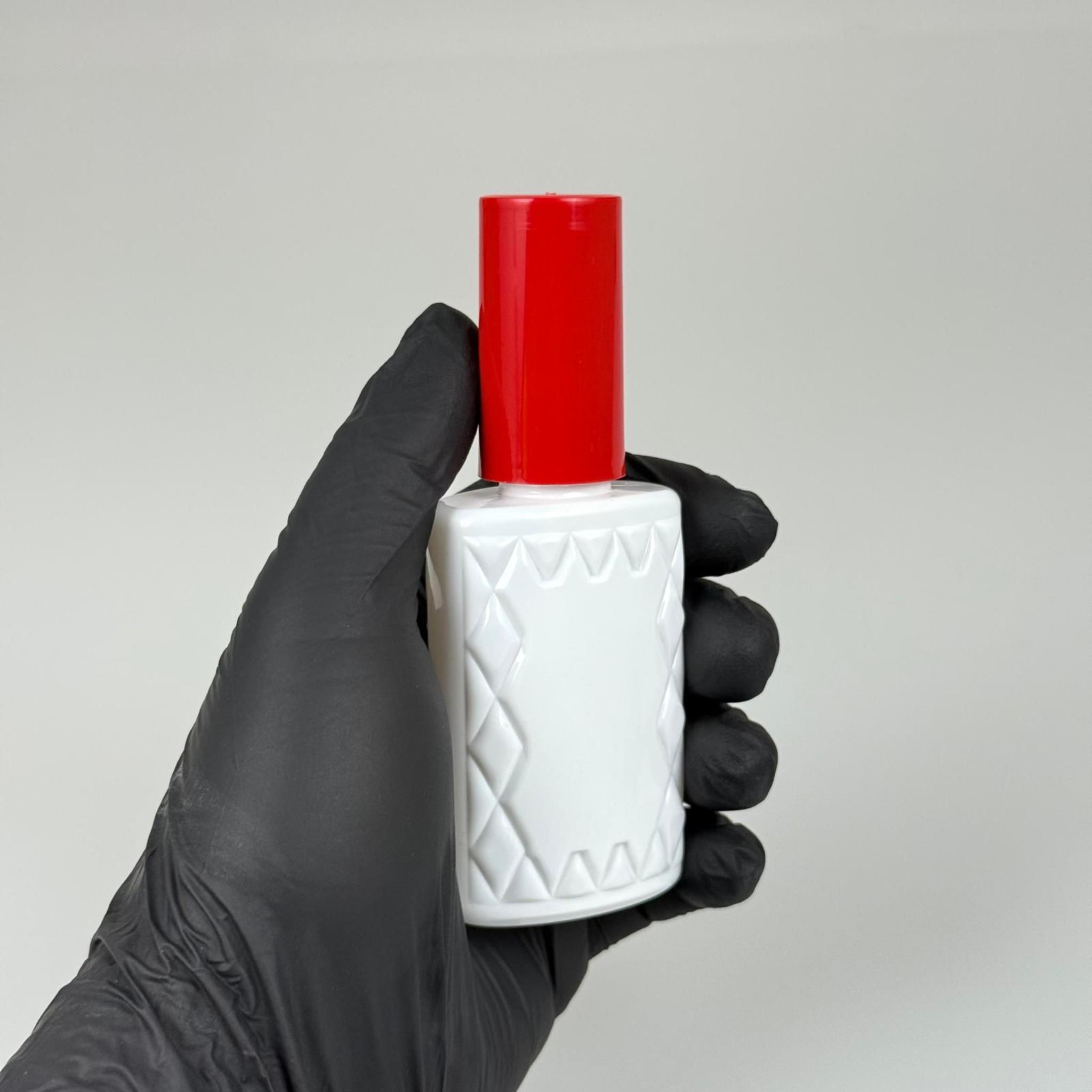 50 CC BEYAZ PET KÖŞELİ PARFÜM ŞİŞESİ - BEYAZ SPREYLİ - KIRMIZI KORUMA KAPAKLI - 50 ML PLASTİK PARFÜM - KOLONYA ŞİŞESİ