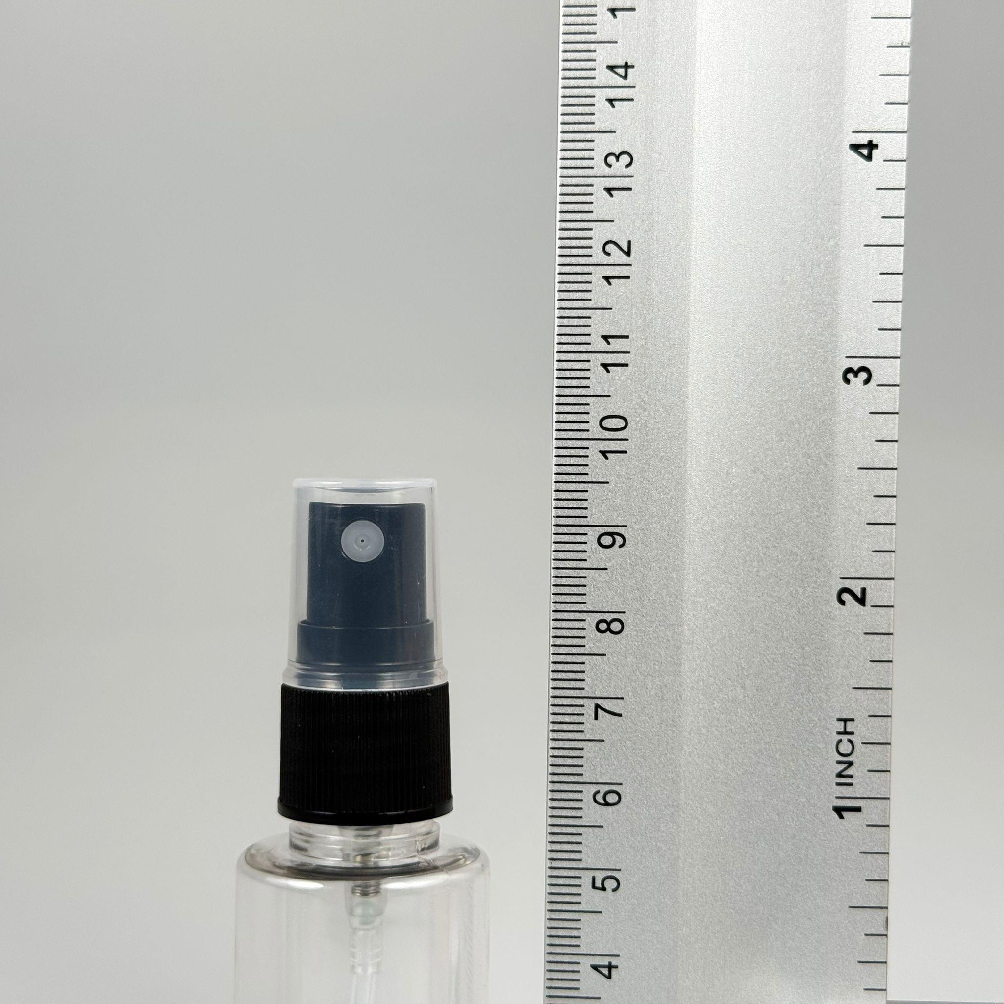 30 CC PET ŞİŞE SİLİNDİR KISA MODEL - SİYAH SPREYLİ - 30 ML SPREYLİ PET ŞİŞE