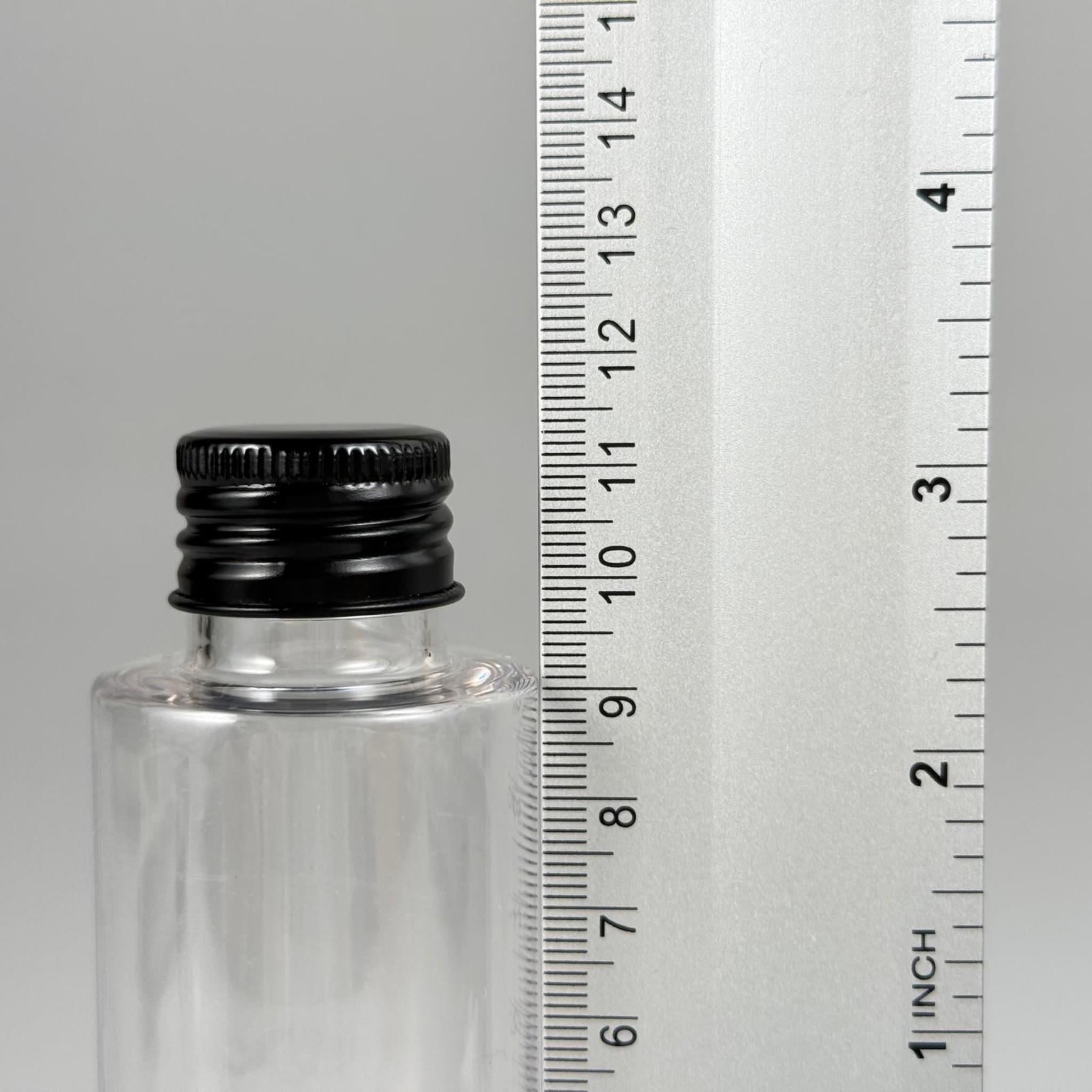 100 CC SİLİNDİR KESKİN KÜT MODEL SERT (17 GR) PET KOLONYA ŞİŞESİ 24 AĞIZ + KÖPÜK CONTALI SİYAH METAL ALÜMİNYUM KAPAK TAKIM - 100 ML KAPAKLI PLASTİK ŞİŞELER