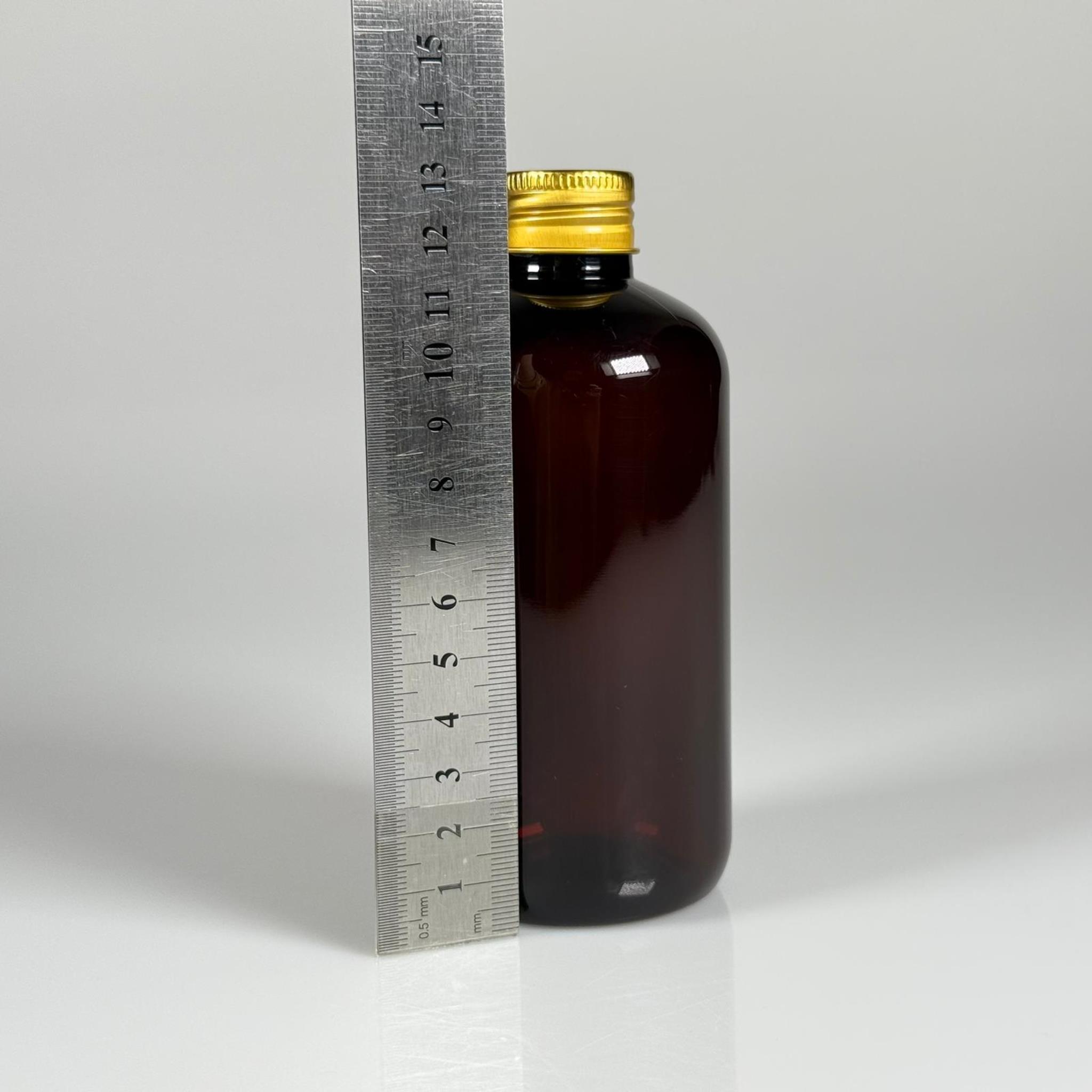 250 CC AMBER ŞİŞE - GOLD METAL KAPAKLI + KOLONYA TIPALI - 250 ML PLASTİK KOLONYA ŞİŞESİ - ZEYNEP MODEL PET ŞİŞE