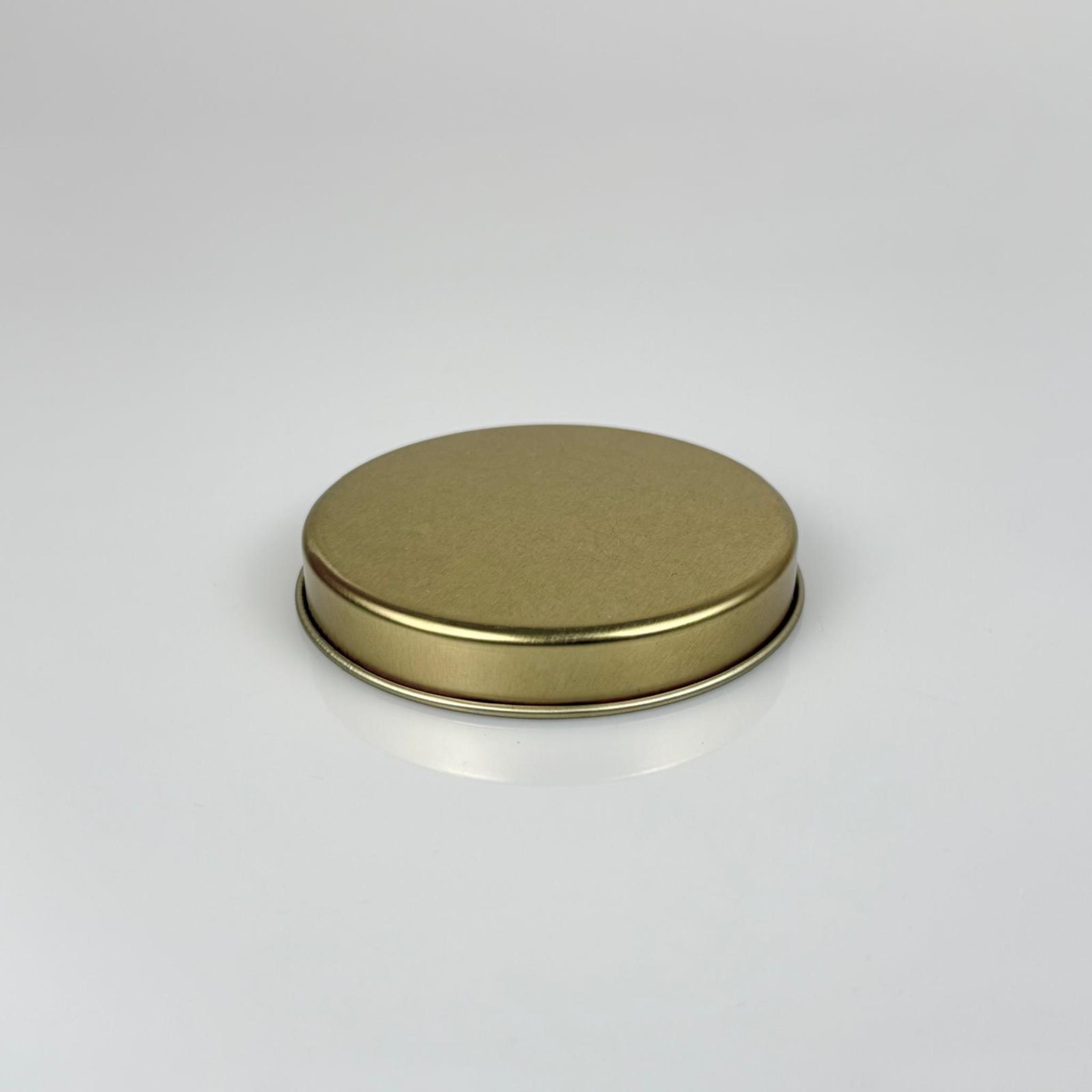 50 CC TENEKE KUTU - GOLD - KAPAKSIZ - METAL AMBALAJ - MUM TENEKESİ 77x 12 MM