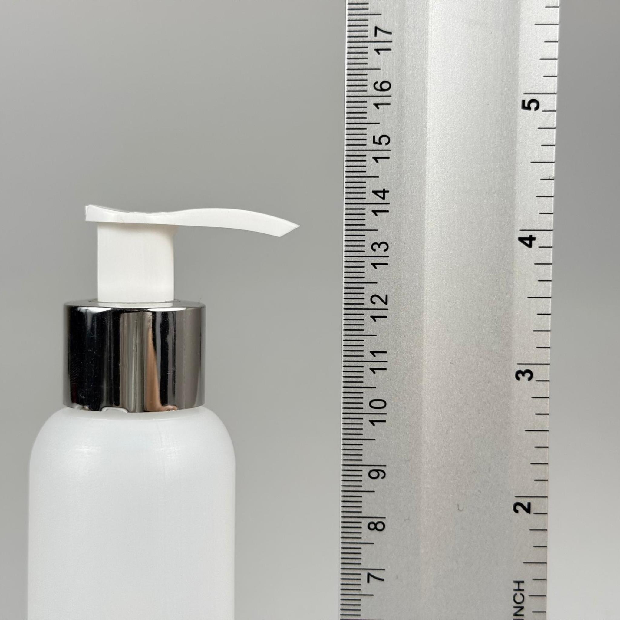 100 CC NATÜREL SERT POLİETİLEN ŞİŞE + GÜMÜŞ POMPALI ( 24 MM ) - 100 ML GÜMÜŞ LASTİK POMPALI SERT POLİETİLEN ŞİŞE (YOĞUN KIVAMLI SIVILARDA TIKANMAZ)