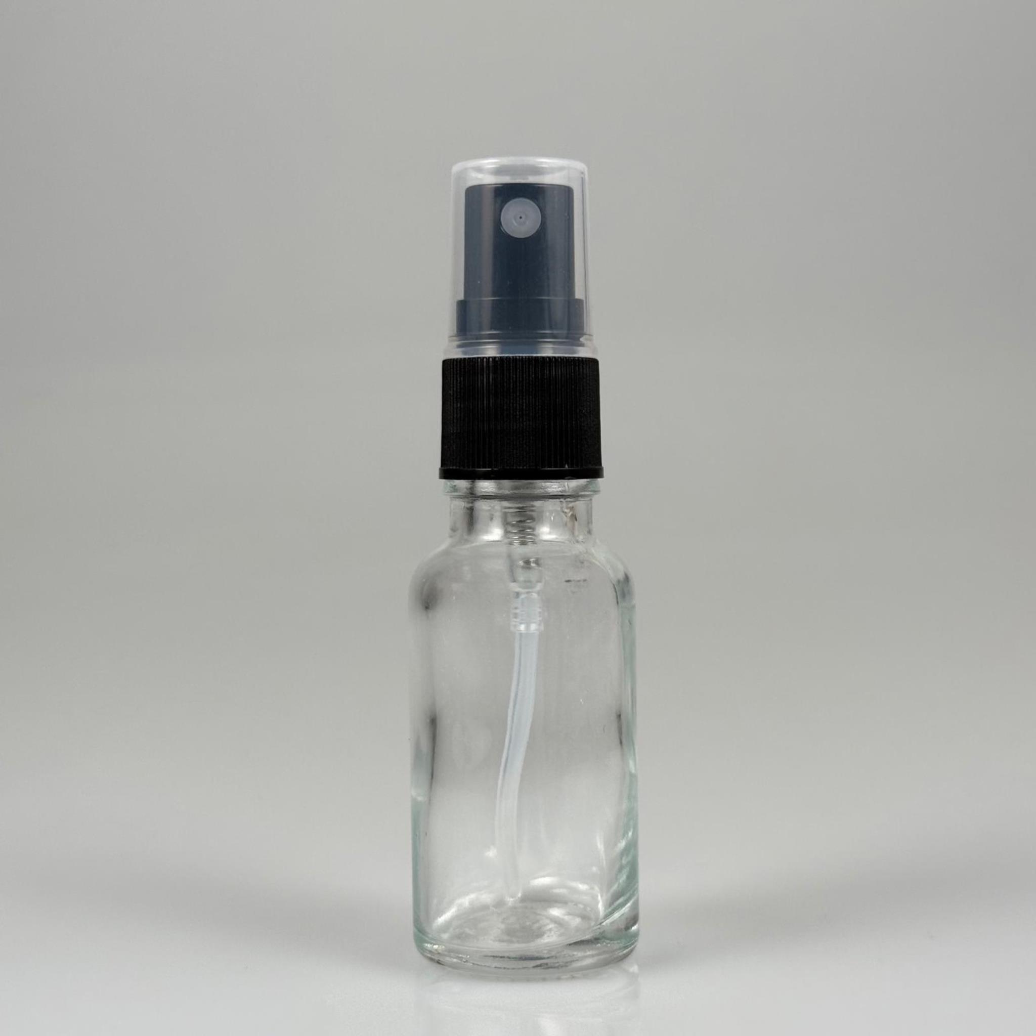 20 CC CAM ŞİŞE SİYAH SPREYLİ TAKIM - 20 ML SPREYLİ ŞİŞE