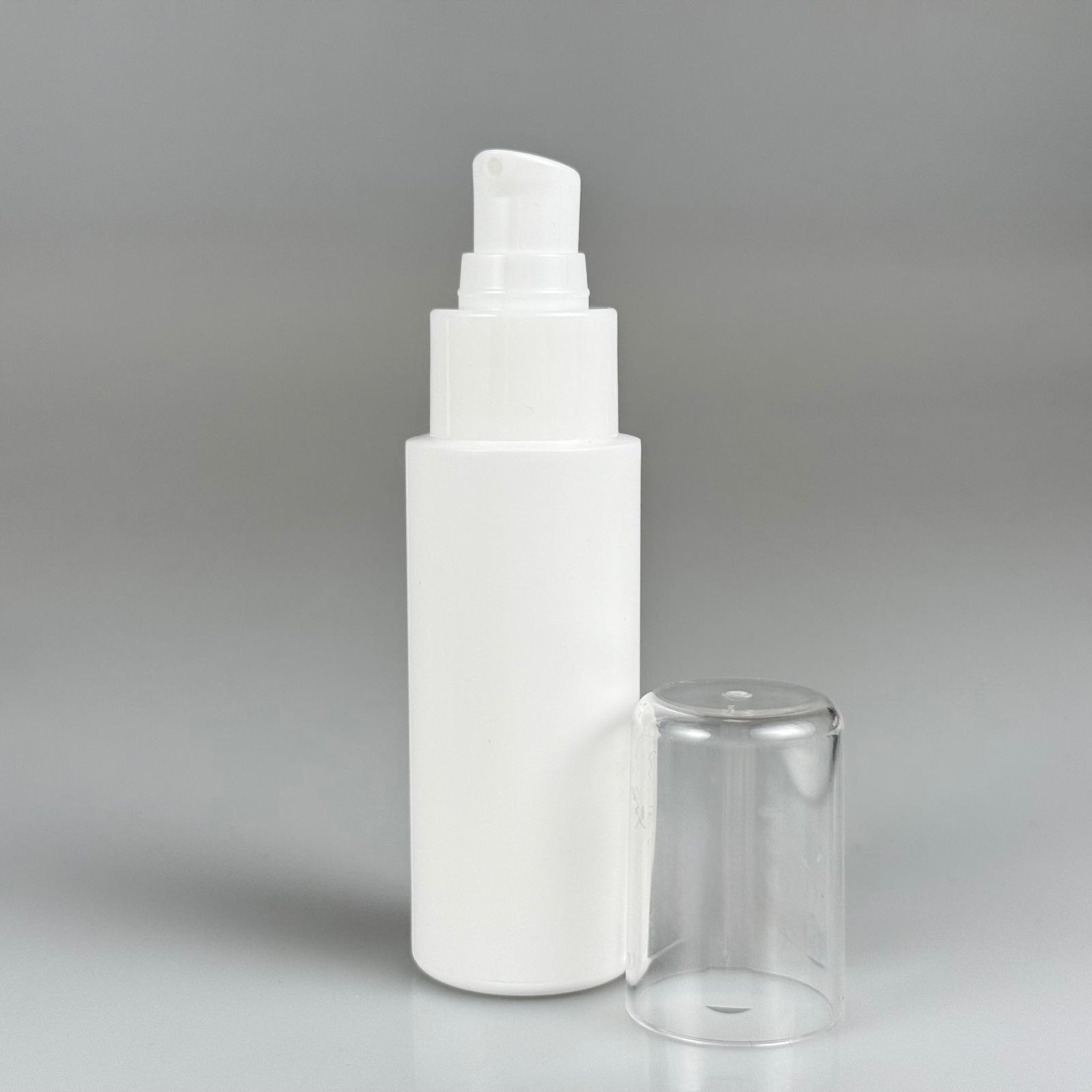 50 CC BEYAZ POLİETİLEN PLASTİK ŞİŞE - BEYAZ LOSYON POMPALI - 50 ML POMPALI PLASTİK ŞİŞE