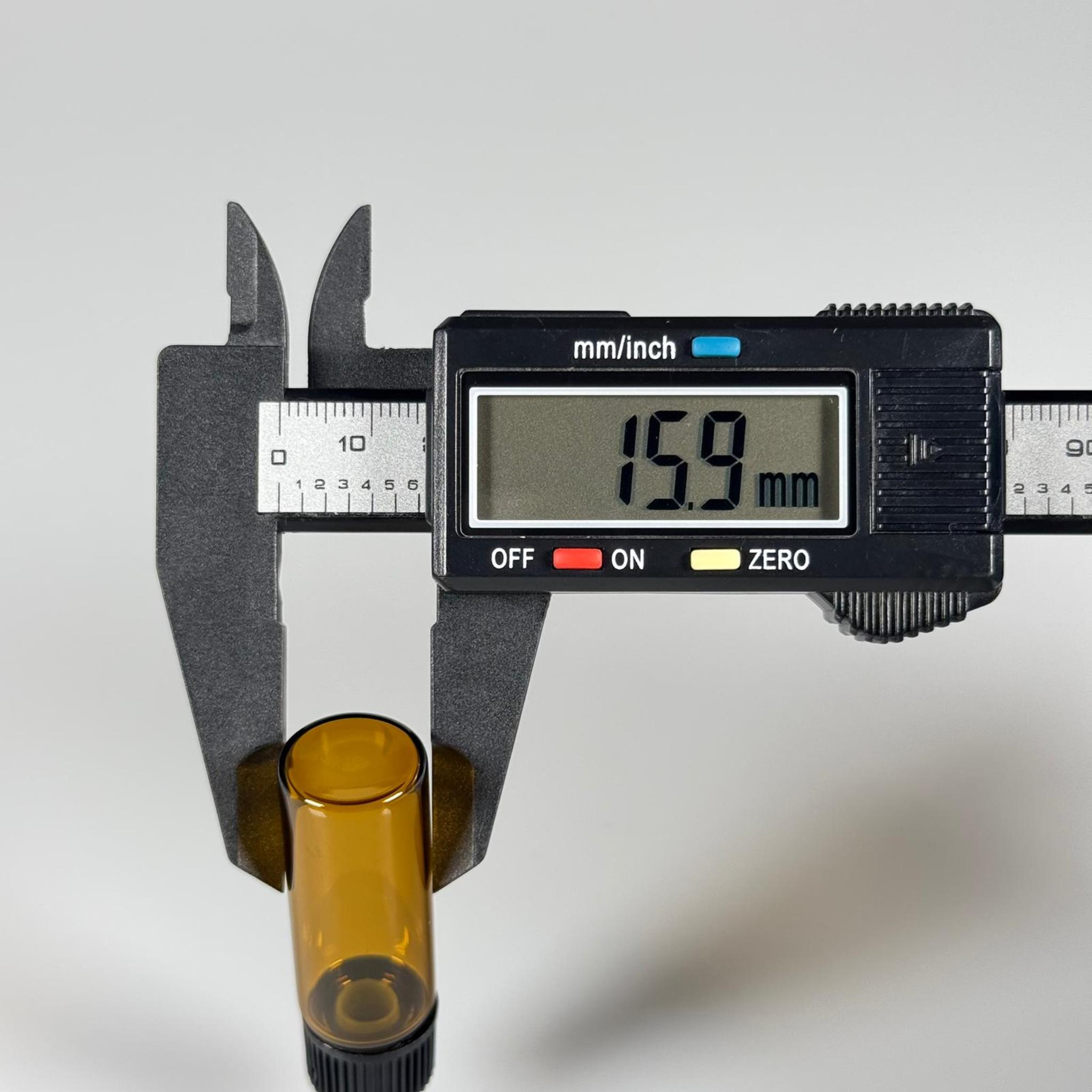 5 CC AMBER İNCE CAM ŞİŞE - SİYAH KAPAKLI + İÇTEN DAMLALIKLI - 5 ML CAM ŞİŞE