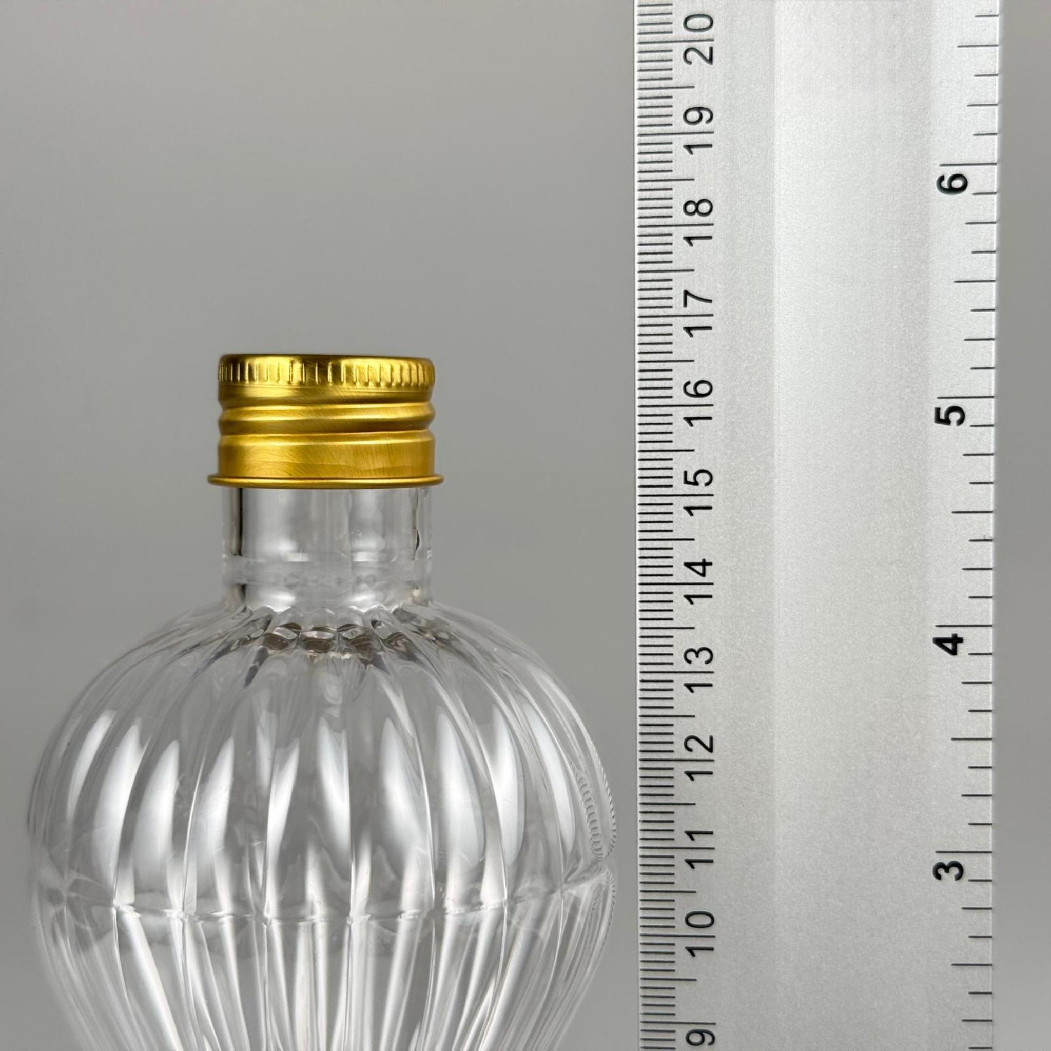 300 CC PIRLANTA ŞİŞE (CAMPET) 24 AĞIZ + KÖPÜK CONTALI GOLD METAL ALÜMİNYUM KAPAK - 300 ML CAMPET PIRLANTA ŞİŞE