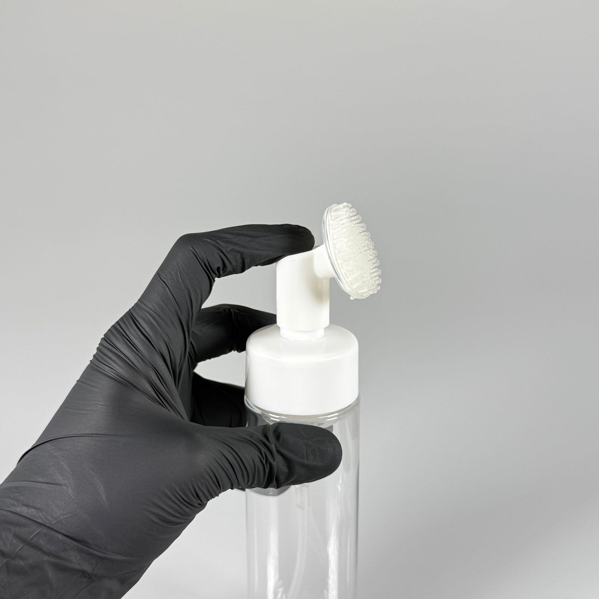 200 CC ŞEFFAF ŞİŞE KÖPÜK YAPICI POMPALI - FIRÇALI - MASAJ FIRÇALI TEMİZLEME POMPALI