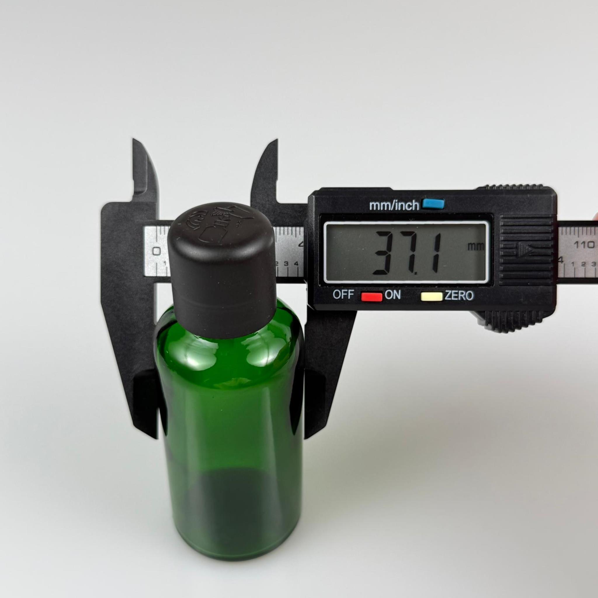 50 CC YEŞİL CAM ŞİŞE + İÇTEN DAMLALIKLI ÇOCUK KİLİTLİ SİYAH KAPAK - YEŞİL 50 ML KİLİT KAPAKLI DAMLATMALI ŞİŞE