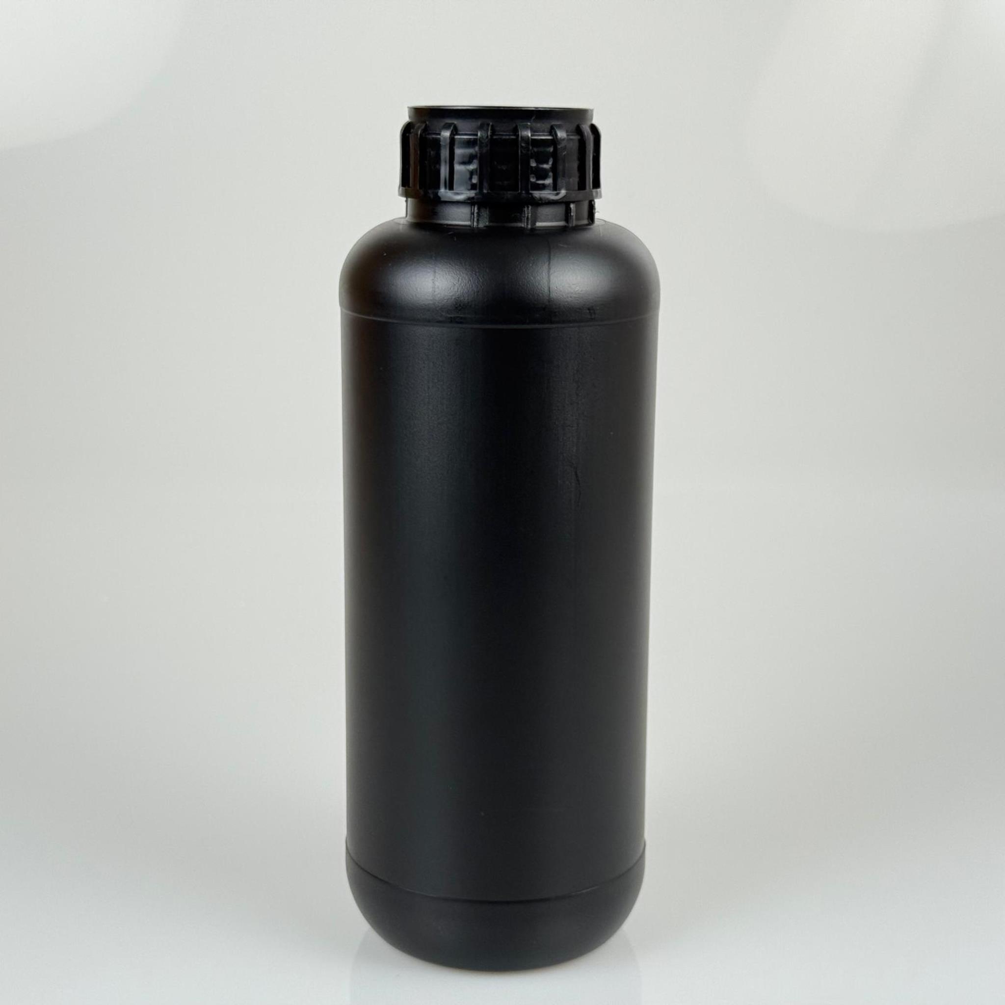 1 LT ZİRAİ İLAÇ BİDONU SİYAH + SİYAH ALÜMİNYUM FOLYOLU İNDİKSİYON CONTA SK50 KAPAK - 1000 CC PE POLİETİLEN TARIM BİDON