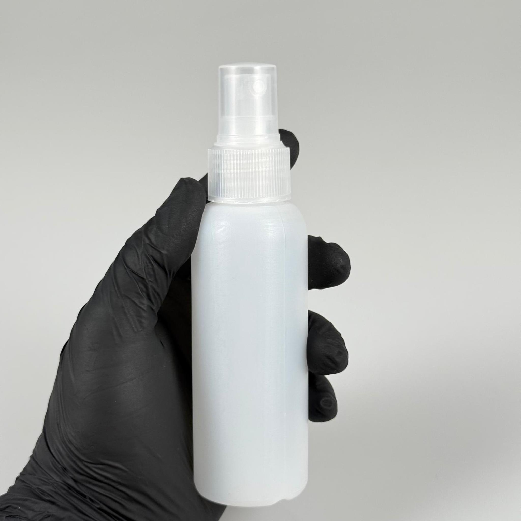 100 CC NATÜREL SERT POLİETİLEN ŞİŞE + ŞEFAFF SPREYLİ -  24 MM  - 100 ML SERT POLİETİLEN ŞİŞE