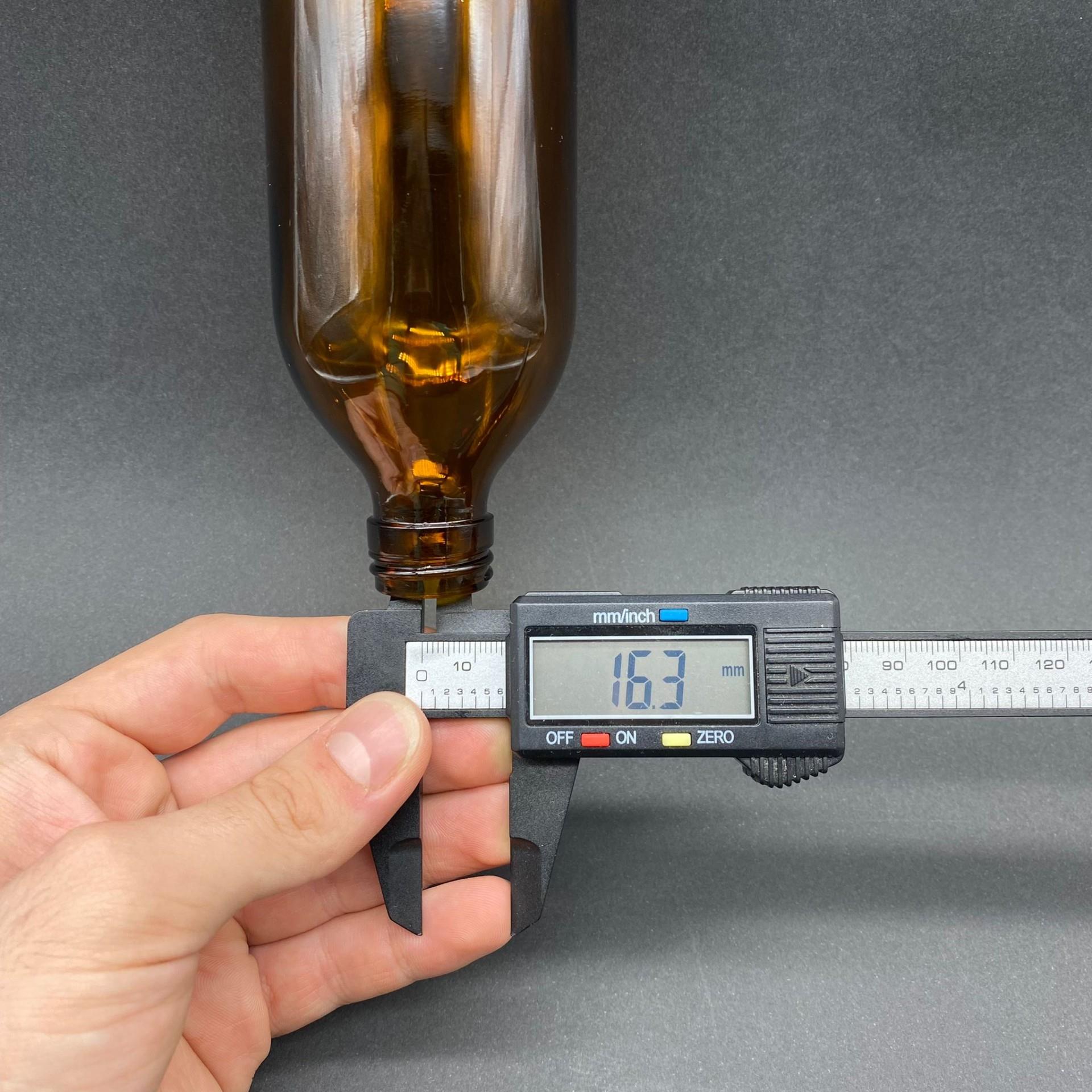 200 CC AMBER CAM ŞİŞE KAPAKSIZ (25 AĞIZ) - 200 ML CAM ŞİŞE - KAHVERENGİ