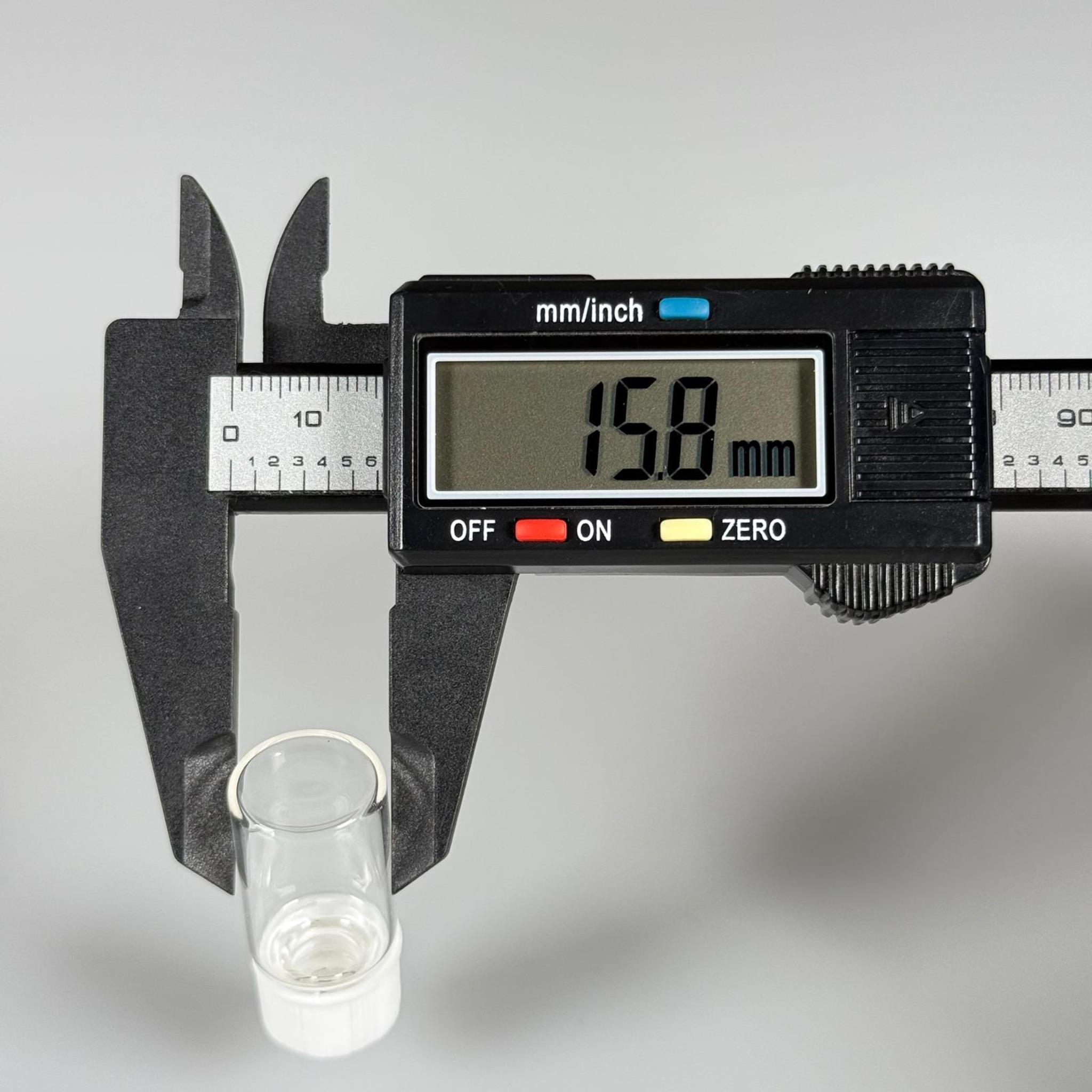 3 CC ŞEFFAF CAM ŞİŞE - BEYAZ KAPAKLI - 3 ML KAPAKLI CAM ŞİŞE