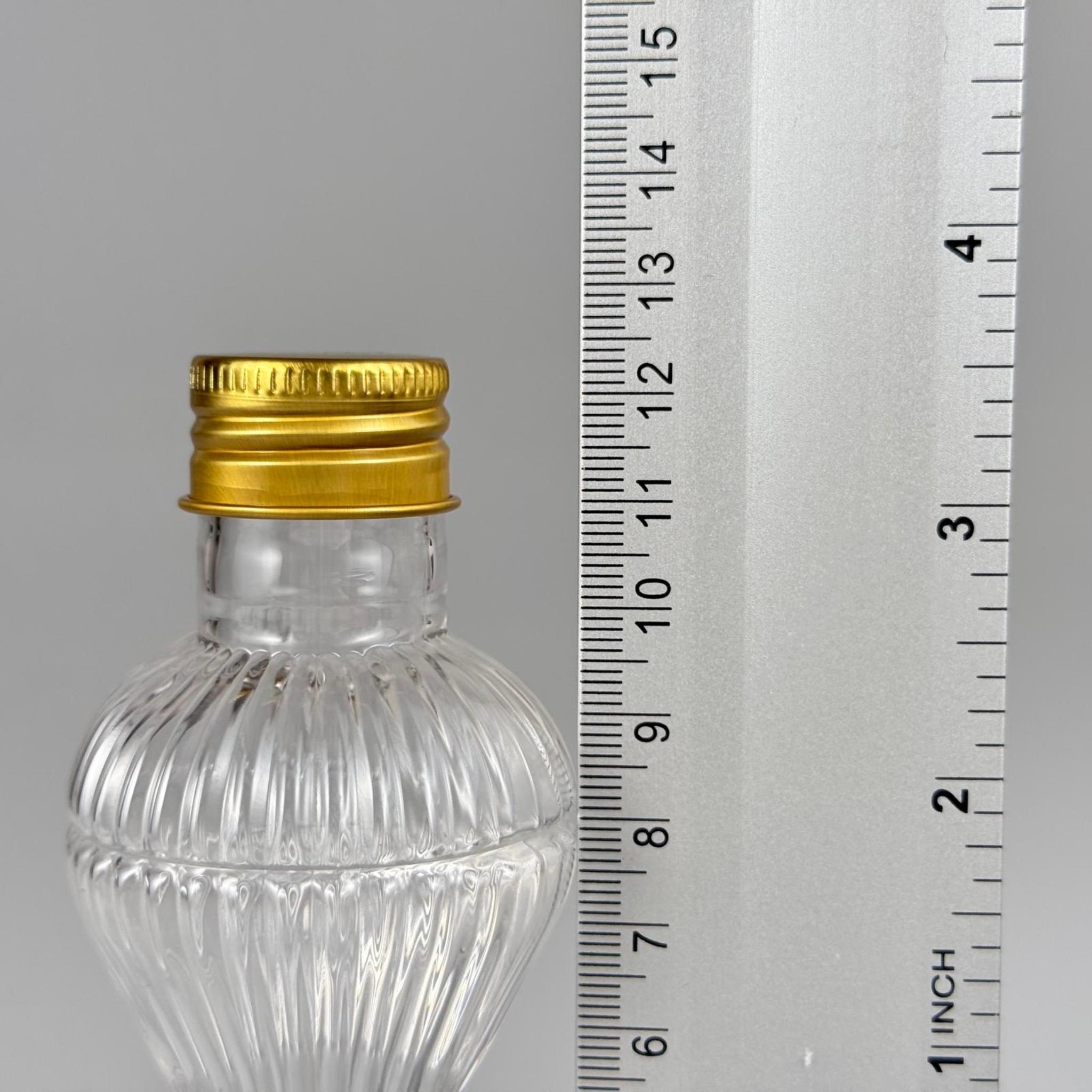 100 CC PIRLANTA CAMPET ŞİŞE (24 AĞIZ) + KÖPÜK CONTALI GOLD METAL ALÜMİNYUM KAPAK TAKIM - 100 ML CAMPET PLASTİK ŞİŞELER