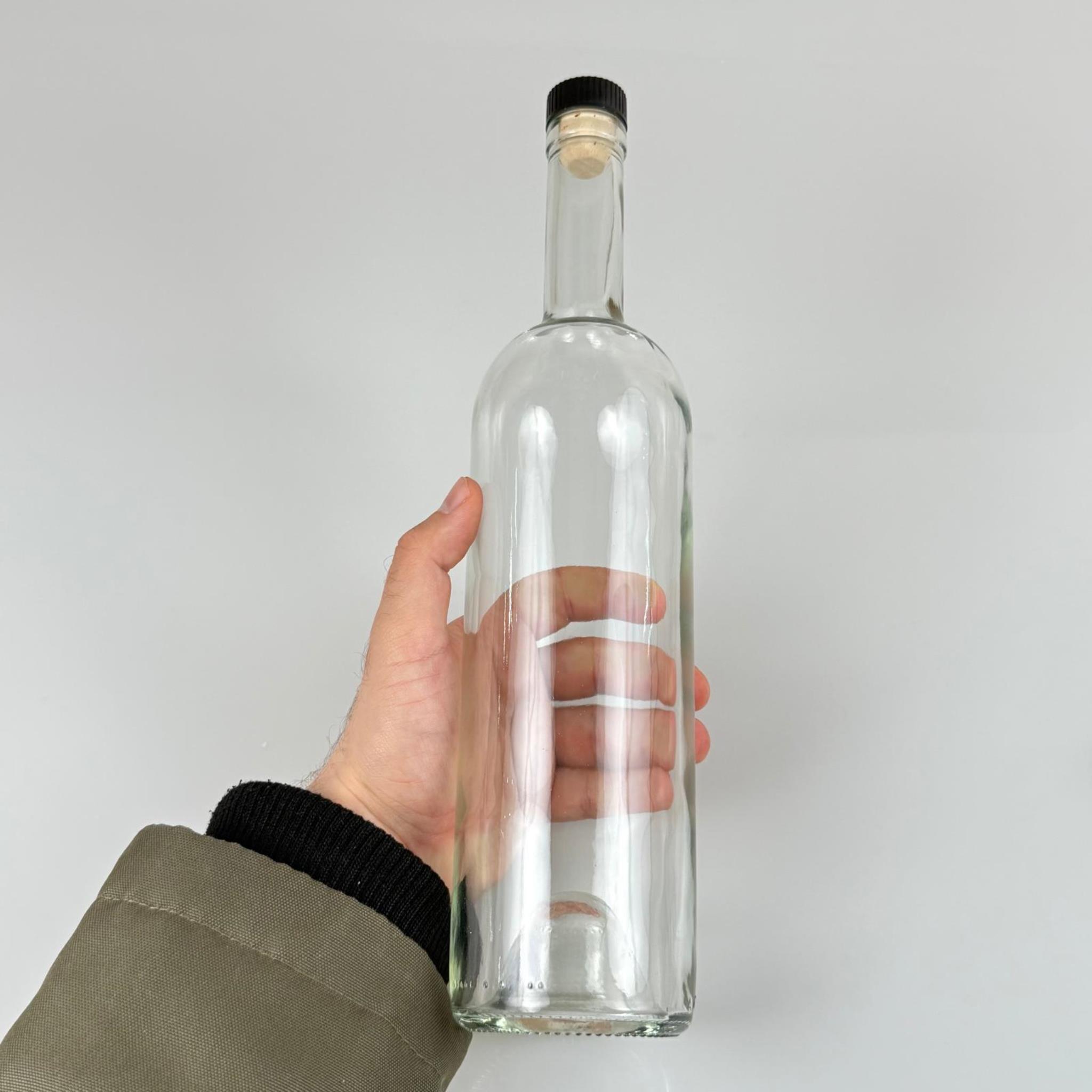 750 CC PAŞABAHÇE YAĞDANLIK ŞİŞESİ - SİYAH DOĞAL MANTAR TIPALI - 750 ML YAĞ ŞİŞESİ ŞEFFAF - CAM ZEYTİNYAĞ ŞİŞESİ